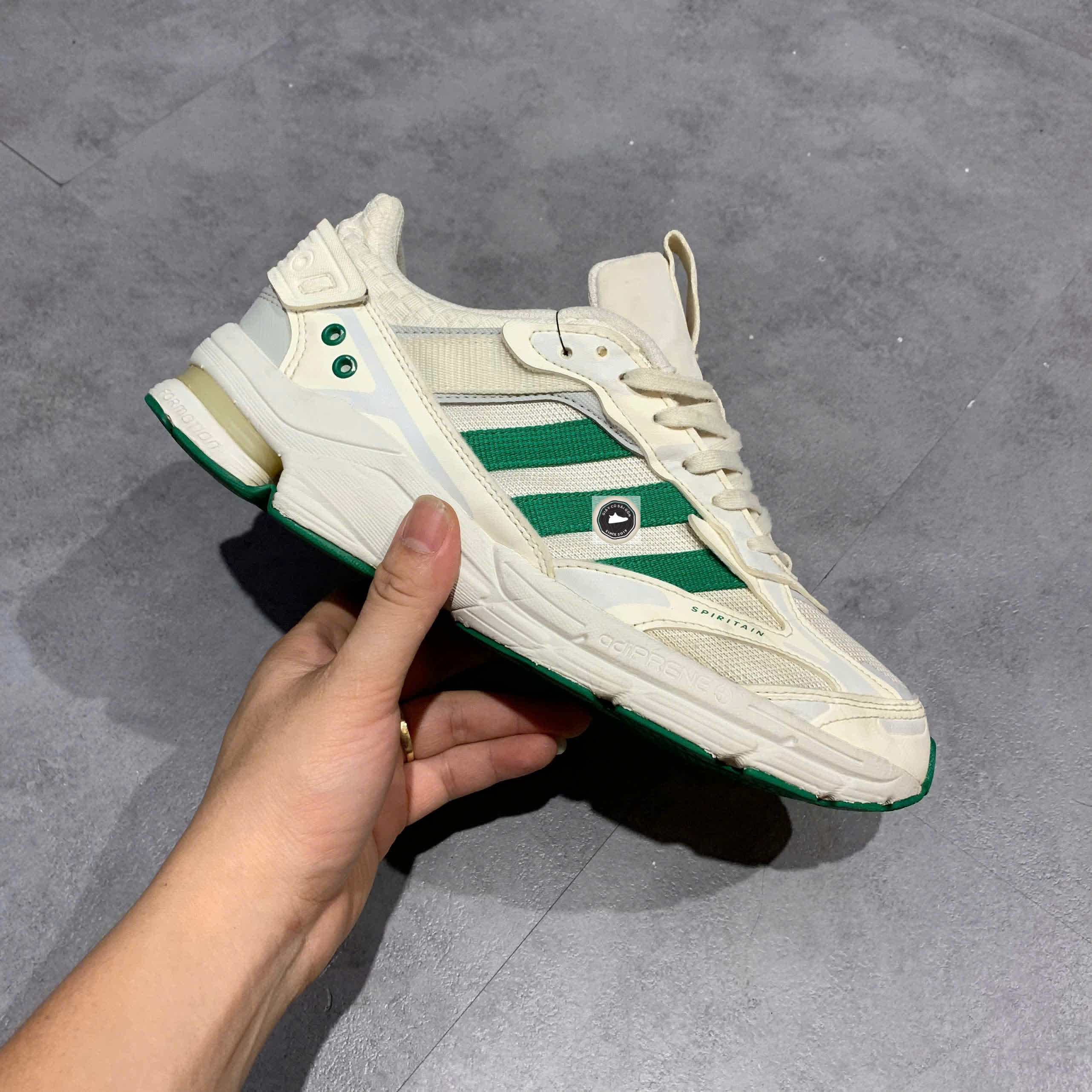 🔥 ADIDAS SPIRITAIN 2000 ‘WHITE/GREEN’ – SIZE 41 1/3 – PVN23275 – CHÍNH HÃNG