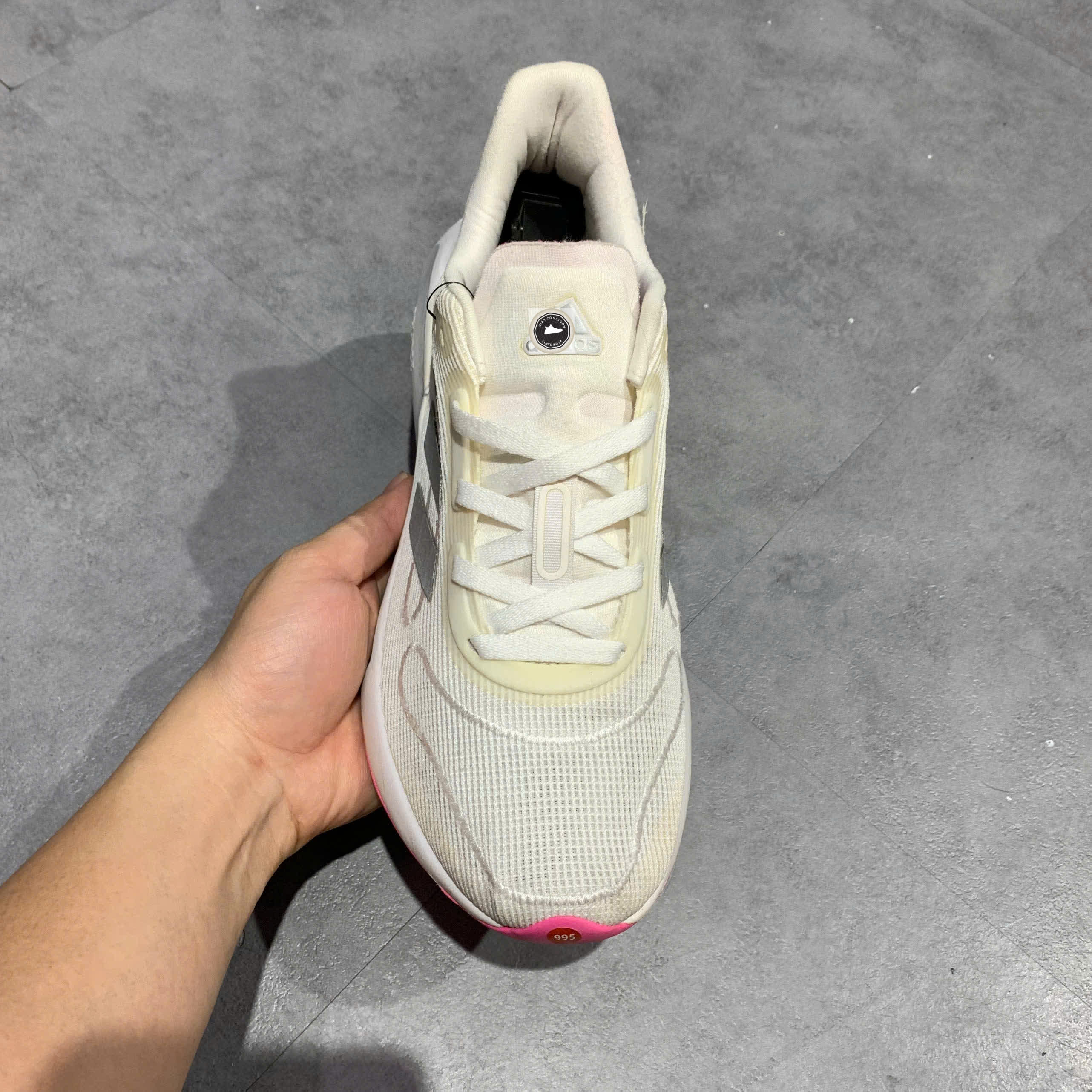 🔥 ADIDAS GALAXAR RUN ‘WHITE/SILVER’ – SIZE 40 – PVN23321 – CHÍNH HÃNG