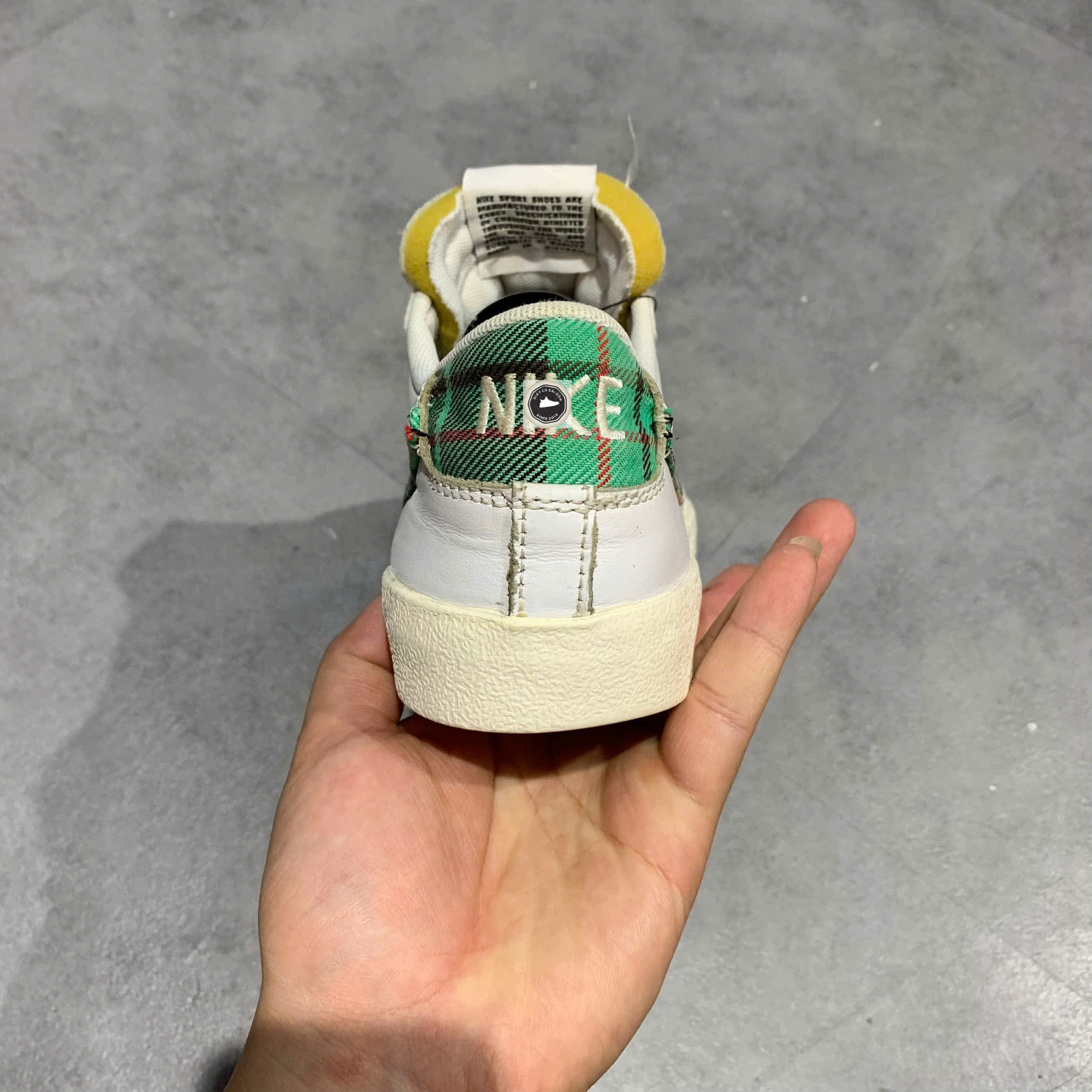 🔥 Giày Nike Blazer Low 77 'Tartan' DV0801‑100 – SIZE 40 – PVN23473 – CHÍNH HÃNG