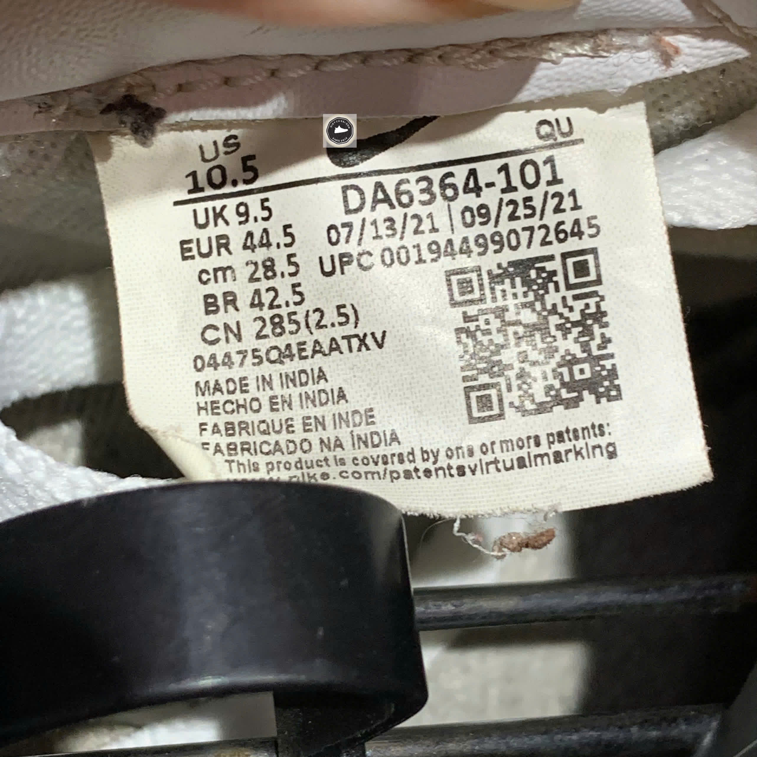 🔥 Giày Nike Blazer Low '77 Vintage 'White/Black' DA6364‑101 – SIZE 44.5 – PVN23411 – CHÍNH HÃNG