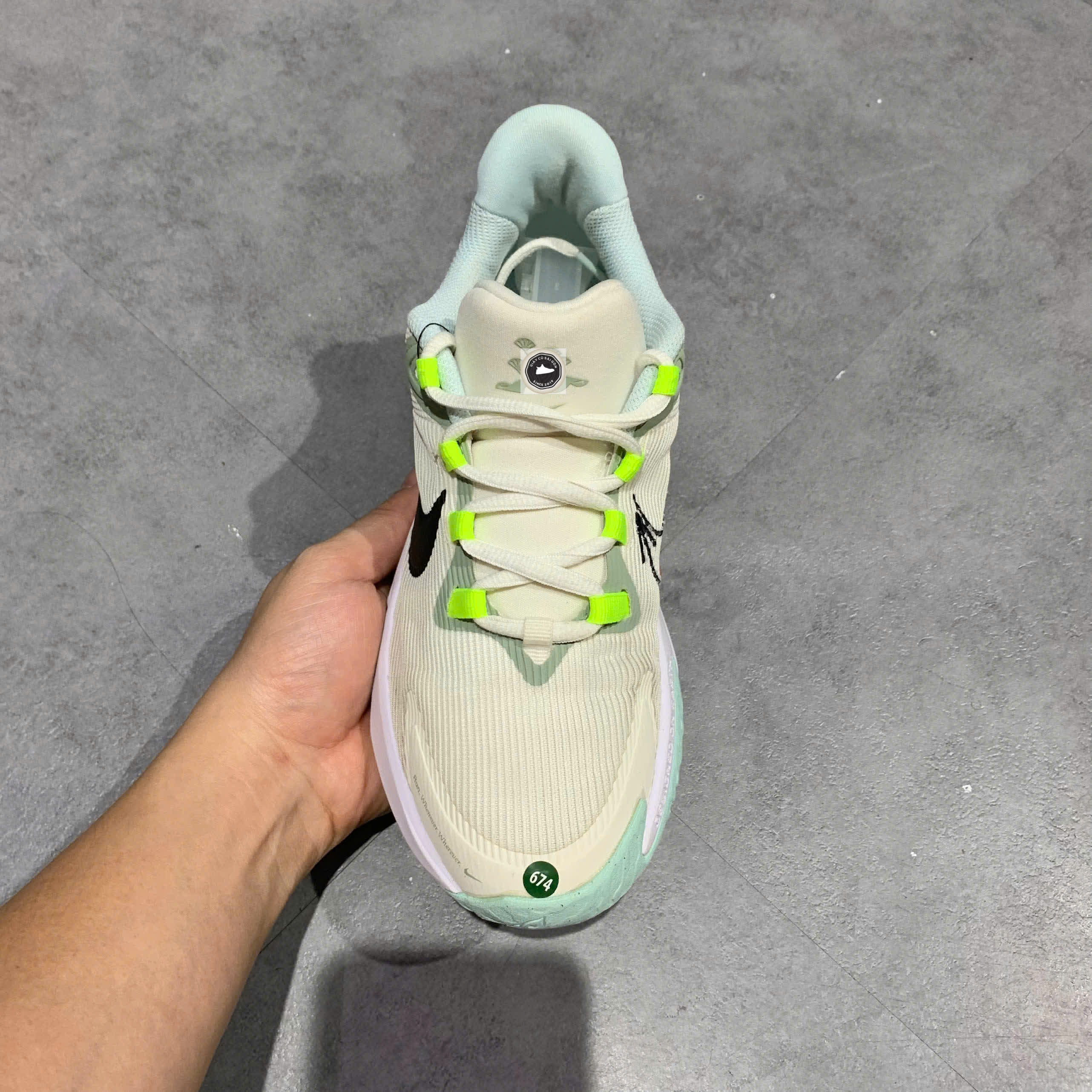 🔥 NIKE STAR RUNNER 4 NEXT NATURE “WHITE/JADE/VOLT/BLACK” – SIZE 36.5 – PVN23916 – CHÍNH HÃNG