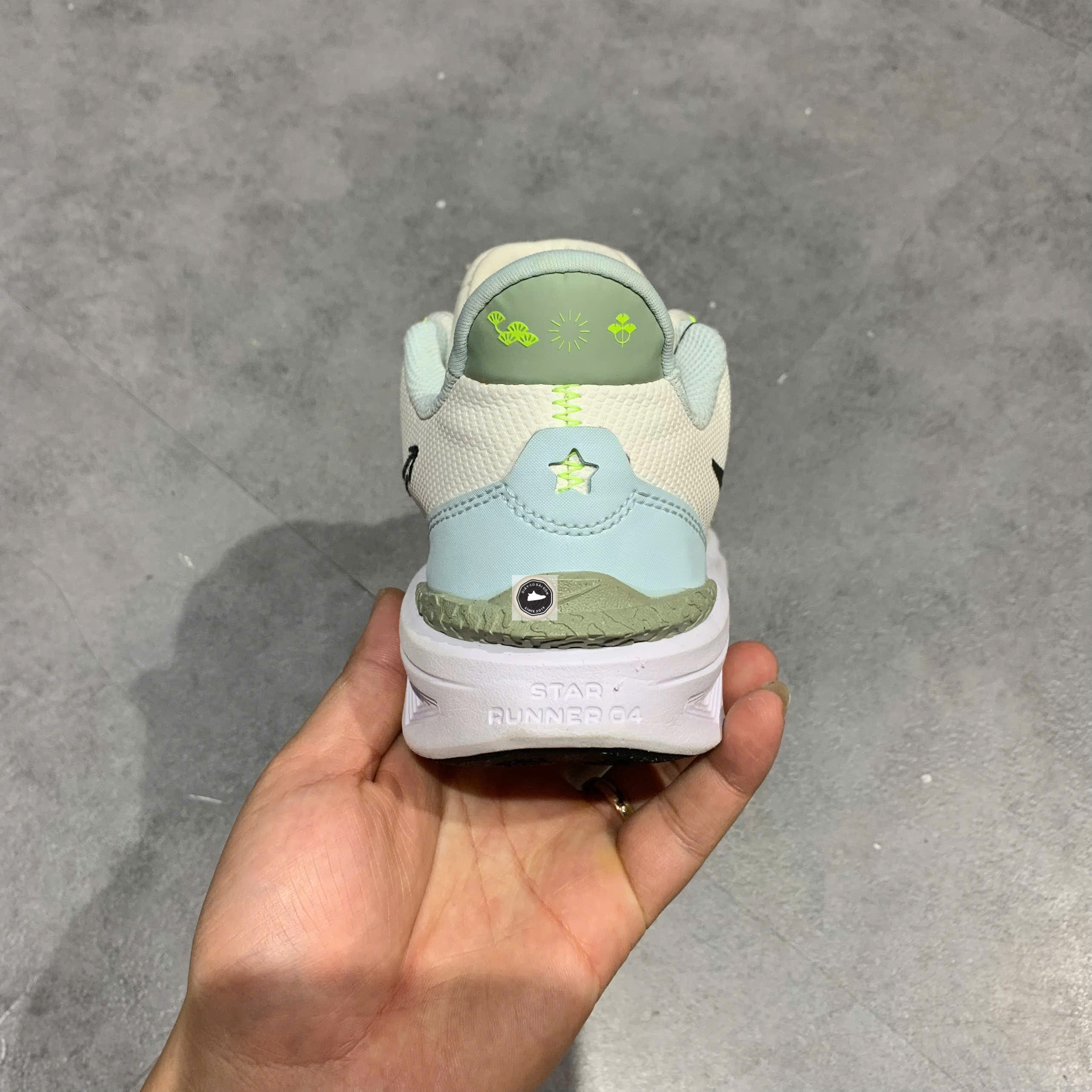 🔥 NIKE STAR RUNNER 4 NEXT NATURE “WHITE/JADE/VOLT/BLACK” – SIZE 36.5 – PVN23916 – CHÍNH HÃNG