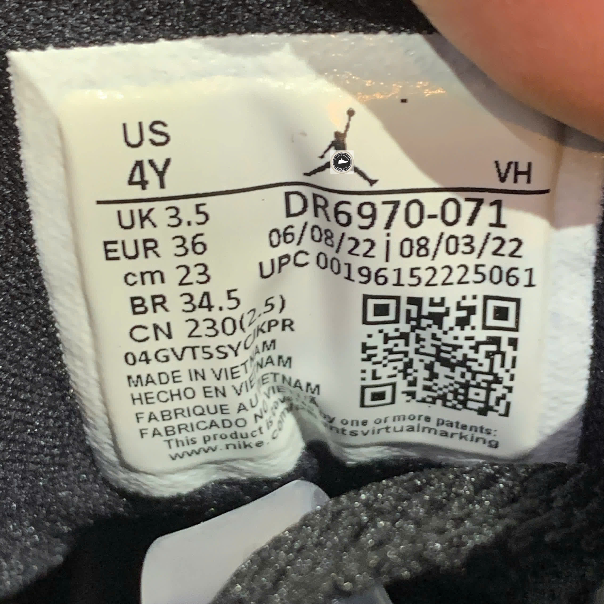 🔥 AIR JORDAN 1 LOW “GOLD TOE” – SIZE 36 – PVN23967 – CHÍNH HÃNG