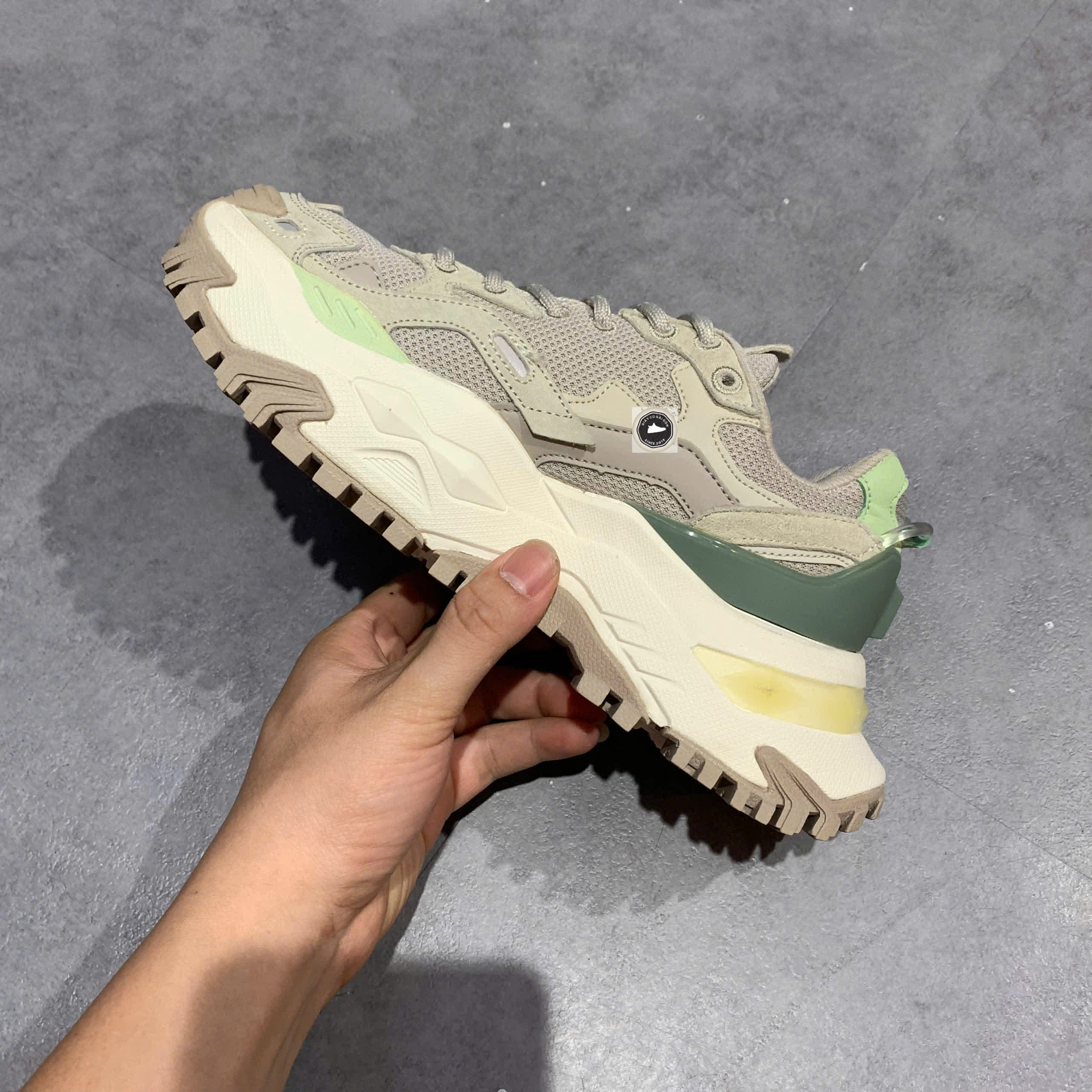 🔥 FILA FUSION DADSHOES “CREAM BEIGE” – SIZE 36 – PVN23810 – CHÍNH HÃNG