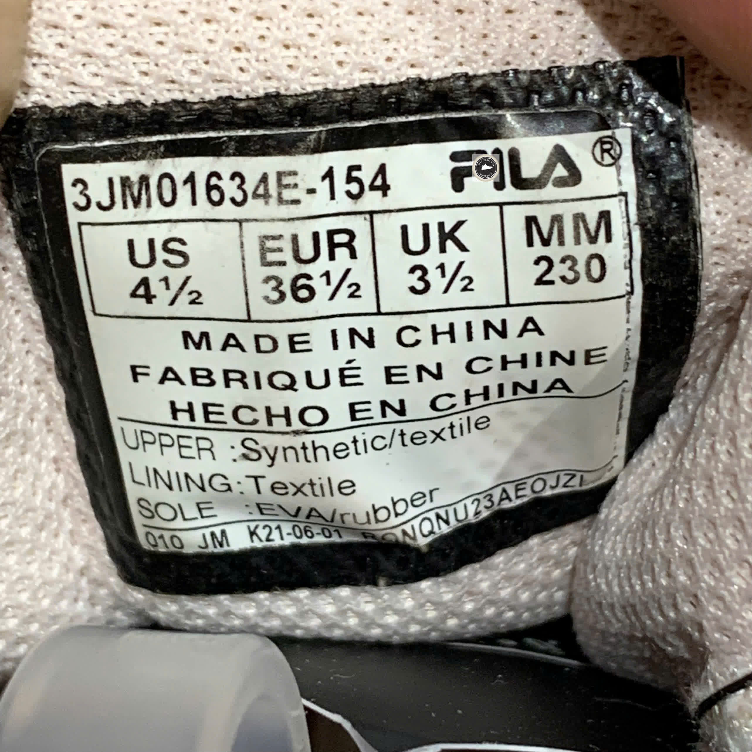 🔥 FILA FILBOT 3JM01634E 154 – SIZE 36 ½ – PVN23921 – CHÍNH HÃNG