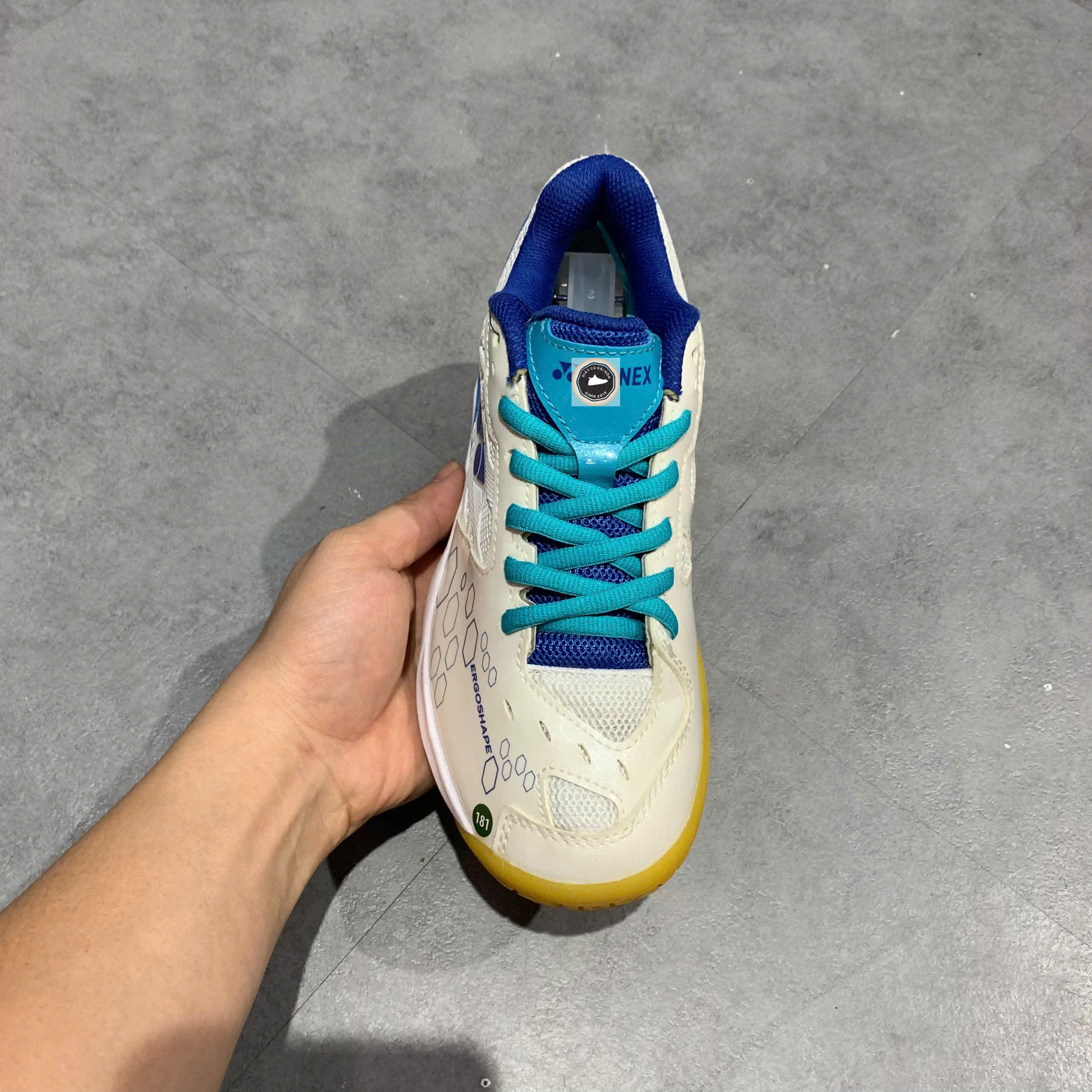 🔥 Giày cầu lông Yonex SHB101CR trắng xanh – SIZE 36 – PVN23910 – CHÍNH HÀNG