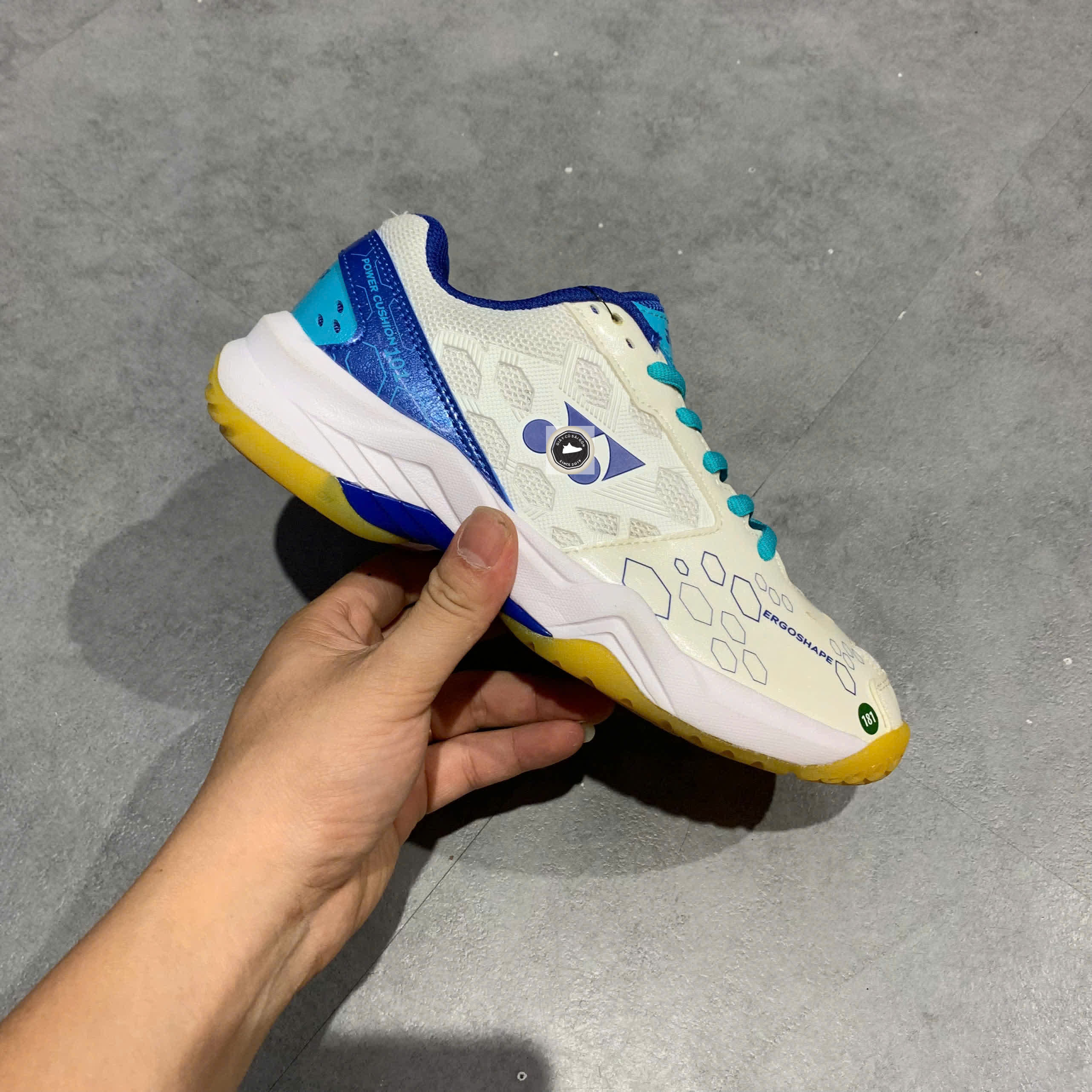 🔥 Giày cầu lông Yonex SHB101CR trắng xanh – SIZE 36 – PVN23910 – CHÍNH HÀNG