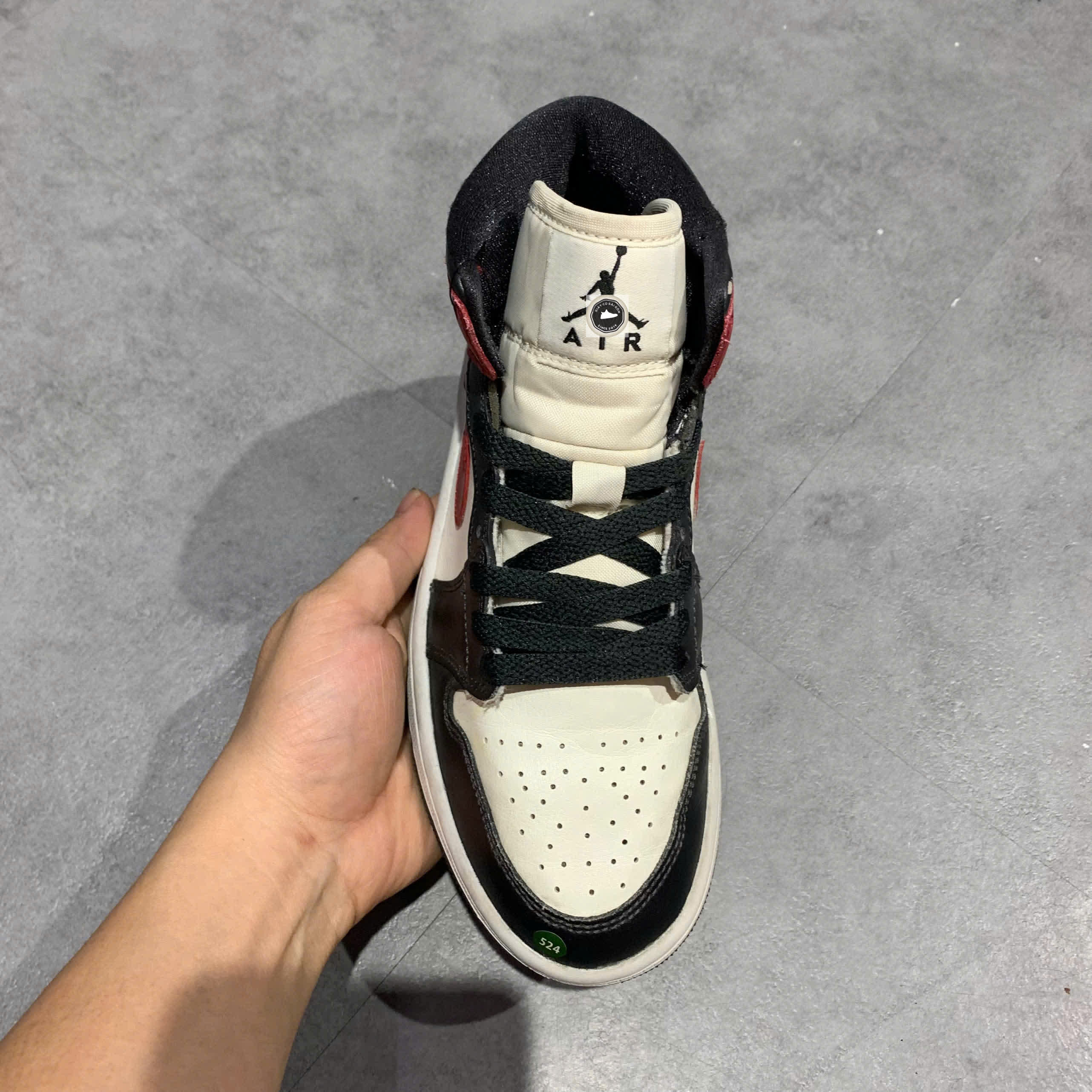 🔥 NIKE AIR JORDAN 1 MID “BLACK TOE” – SIZE 36 – PVN23871 – CHÍNH HÃNG