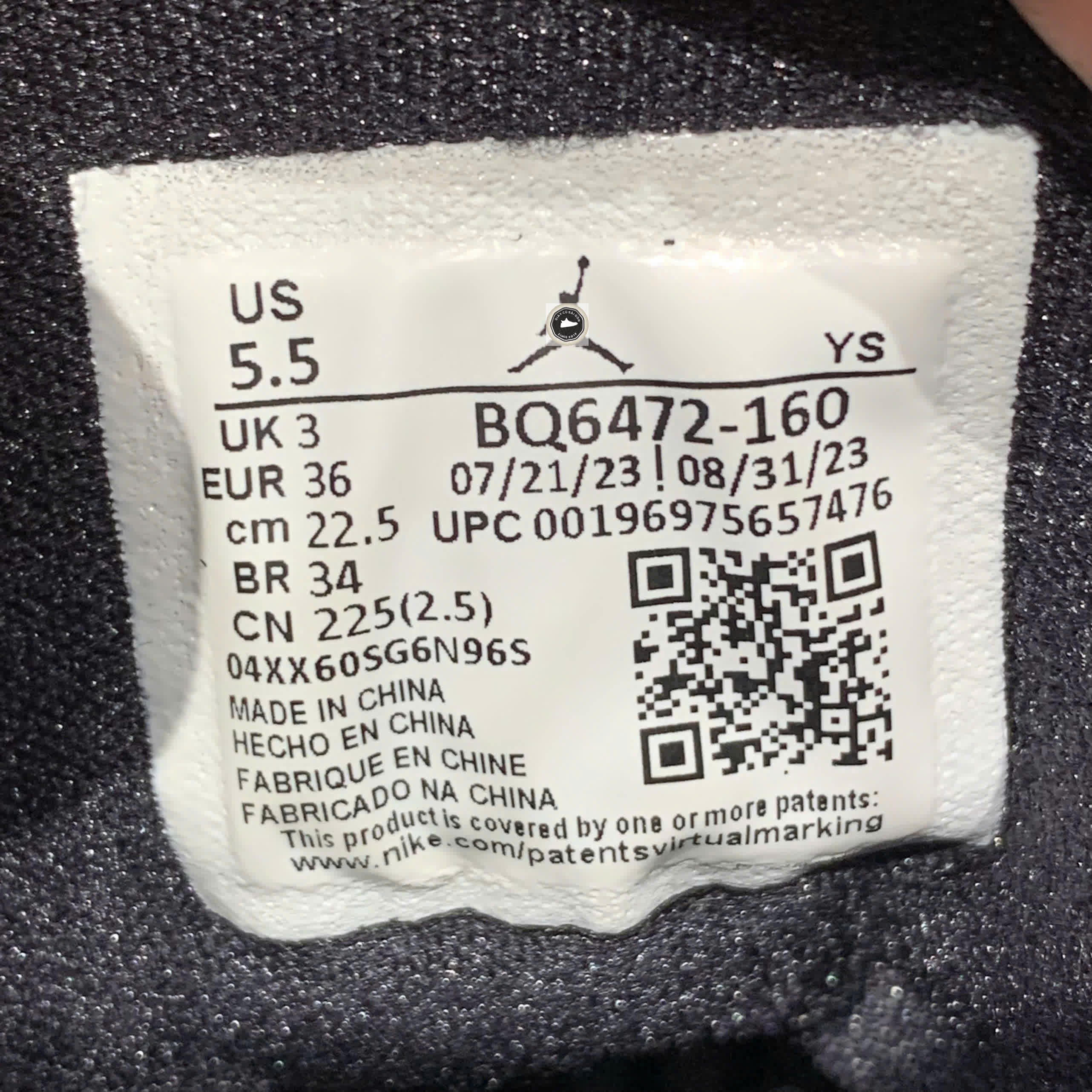 🔥 NIKE AIR JORDAN 1 MID “BLACK TOE” – SIZE 36 – PVN23871 – CHÍNH HÃNG