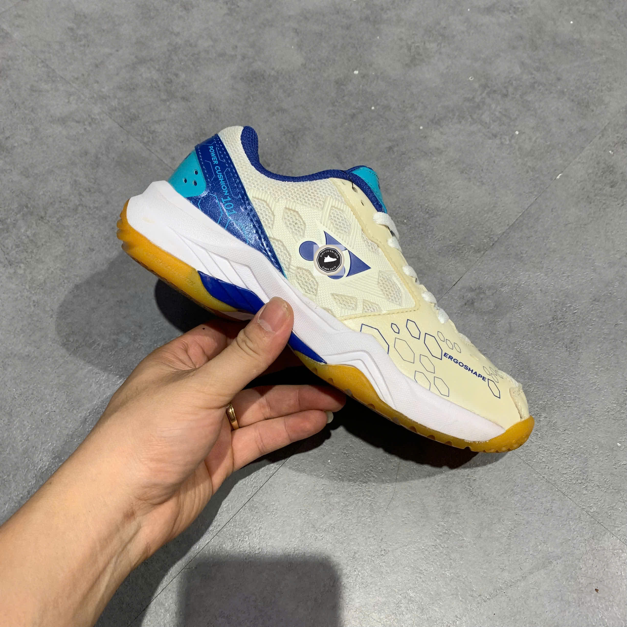 🔥 Giày Cầu Lông Yonex SHB101CR trắng xanh – SIZE 36 – PVN23833 – CHÍNH HÃNG