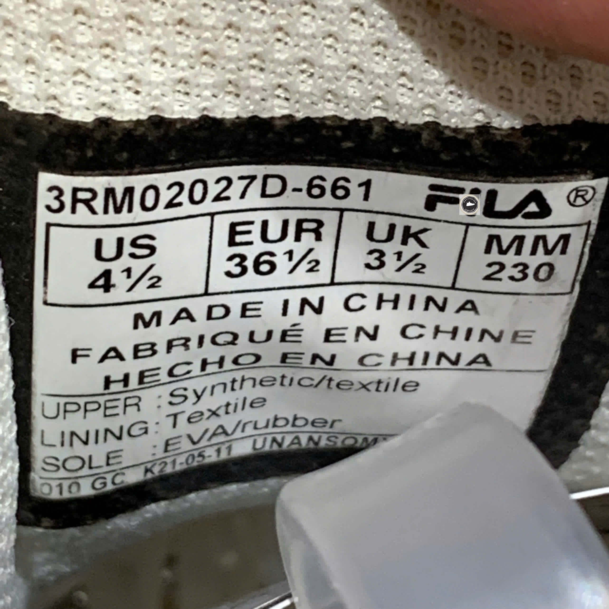 🔥 FILA KIDS (Model 3RM02027D) – SIZE 36 – PVN23994 – CHÍNH HÃNG