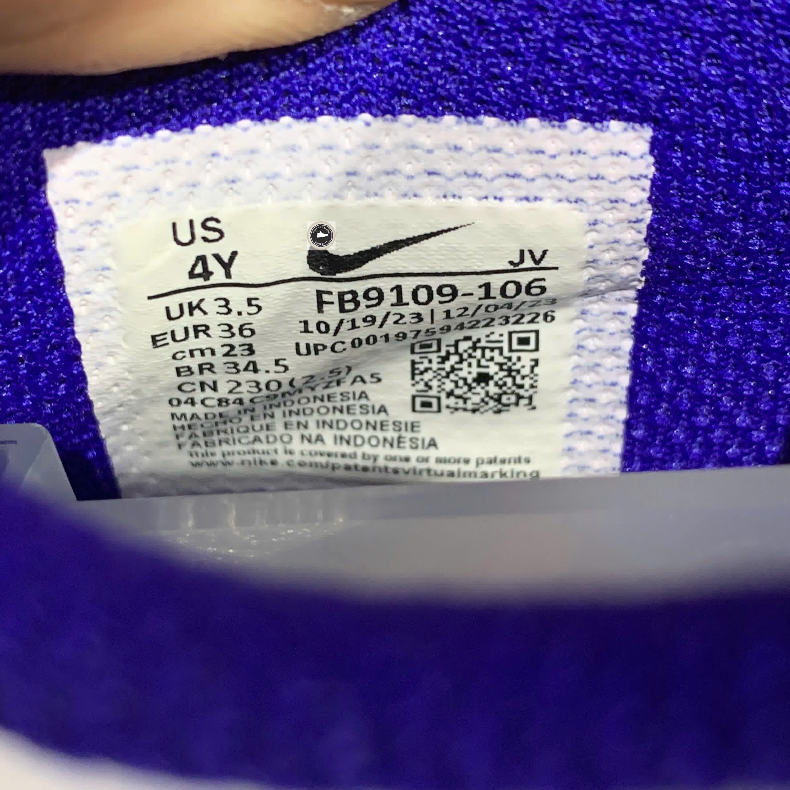 🔥 NIKE DUNK LOW “CONCORD” – SIZE 36 – PVN23745 – CHÍNH HÃNG