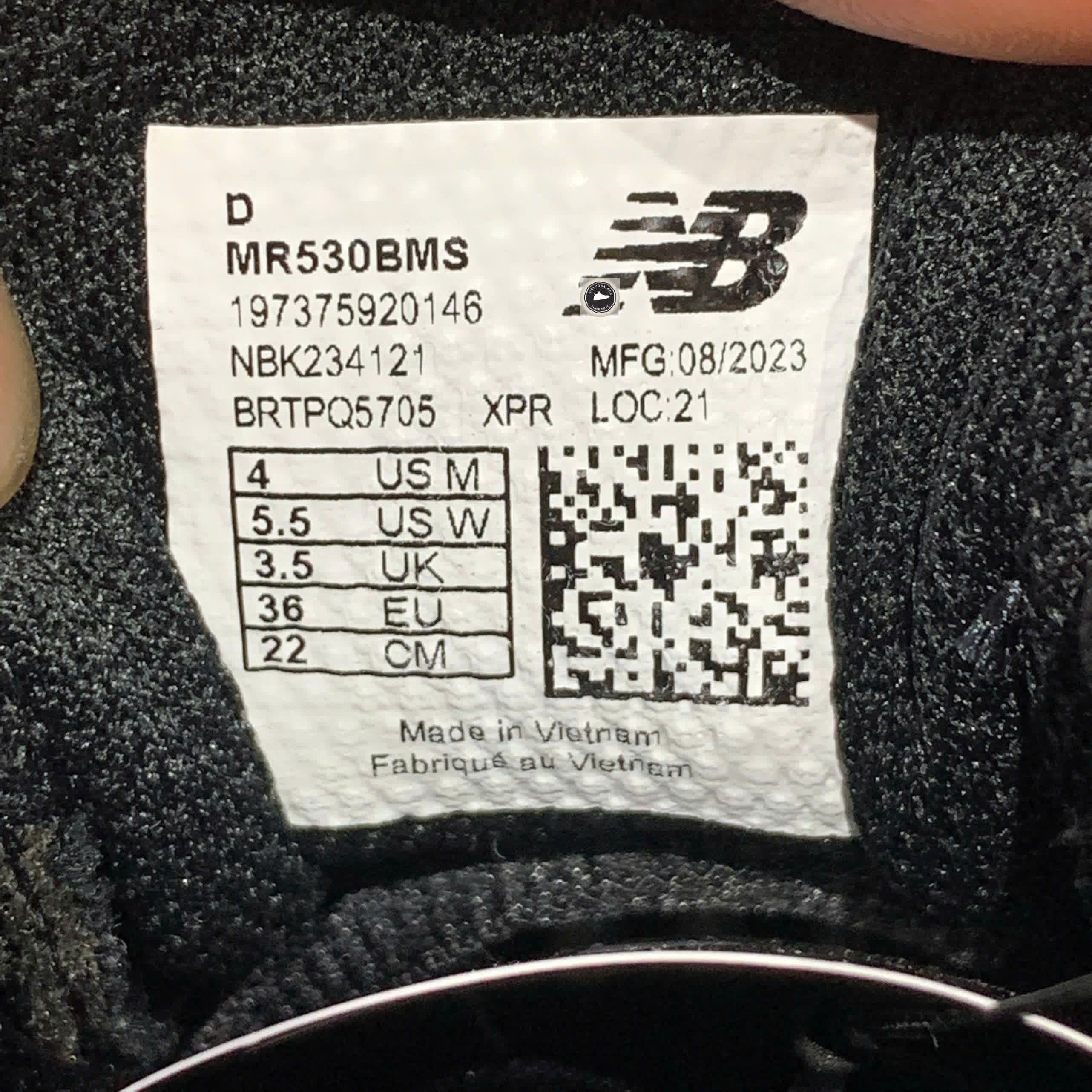 🔥 NEW BALANCE MR530BMS – SIZE 36 – PVN23873 – CHÍNH HÃNG