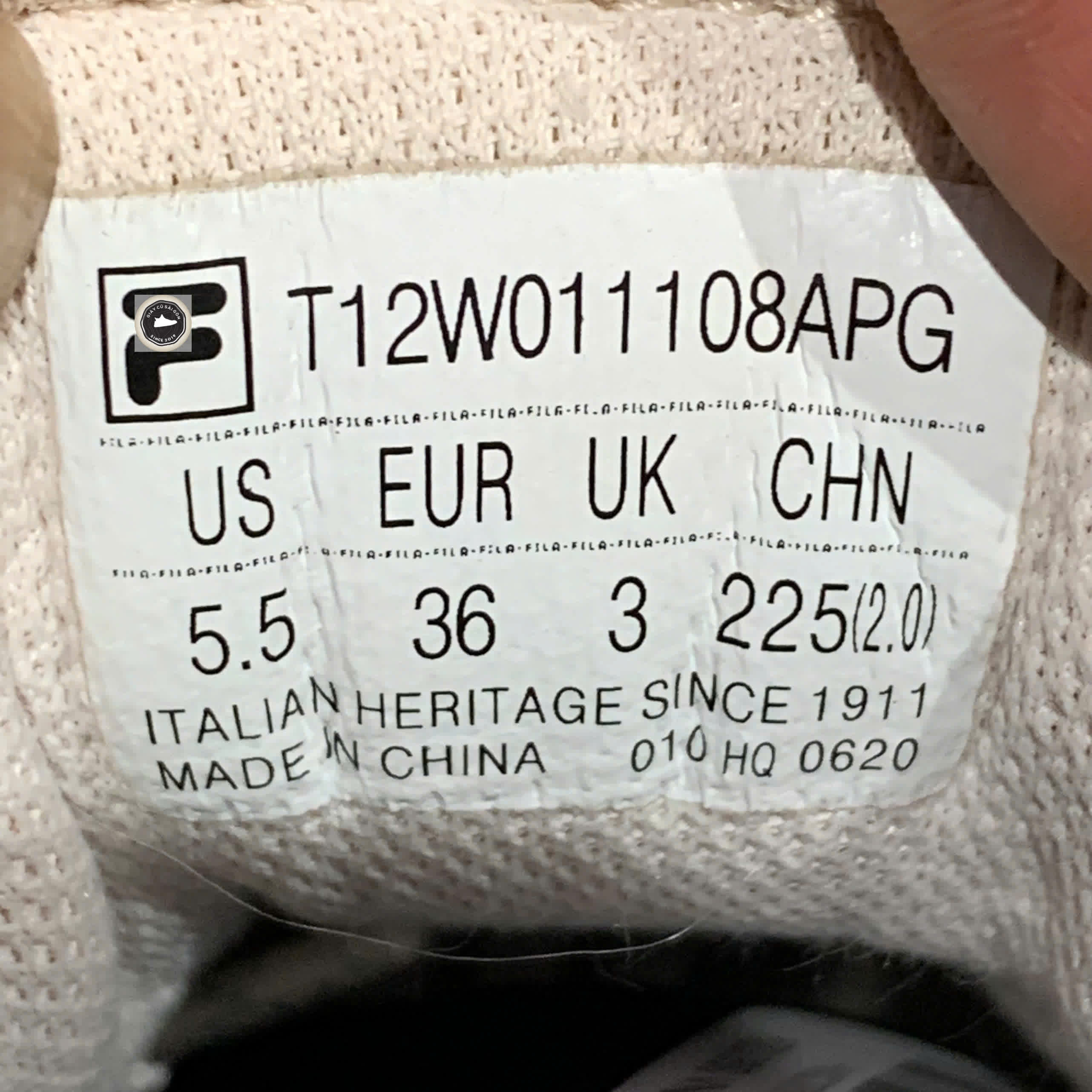 🔥 FILA FUSION ADE MARATHON RUNNING SHOES “BEIGE WHITE” – SIZE 36 – PVN23751 – CHÍNH HÃNG