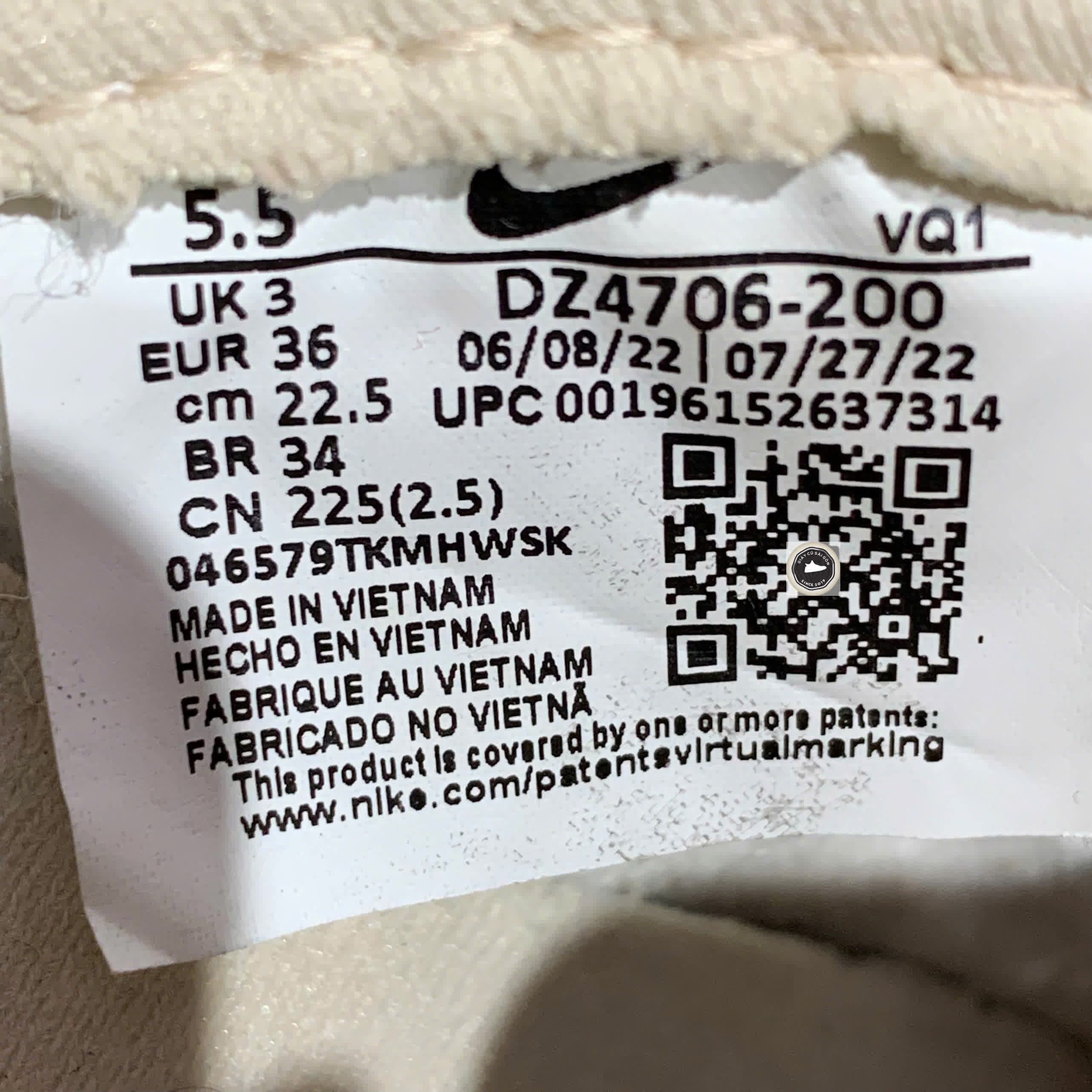 🔥 NIKE DUNK LOW “TERRY SWOOSH” – SIZE 36 – PVN23809 – CHÍNH HÃNG