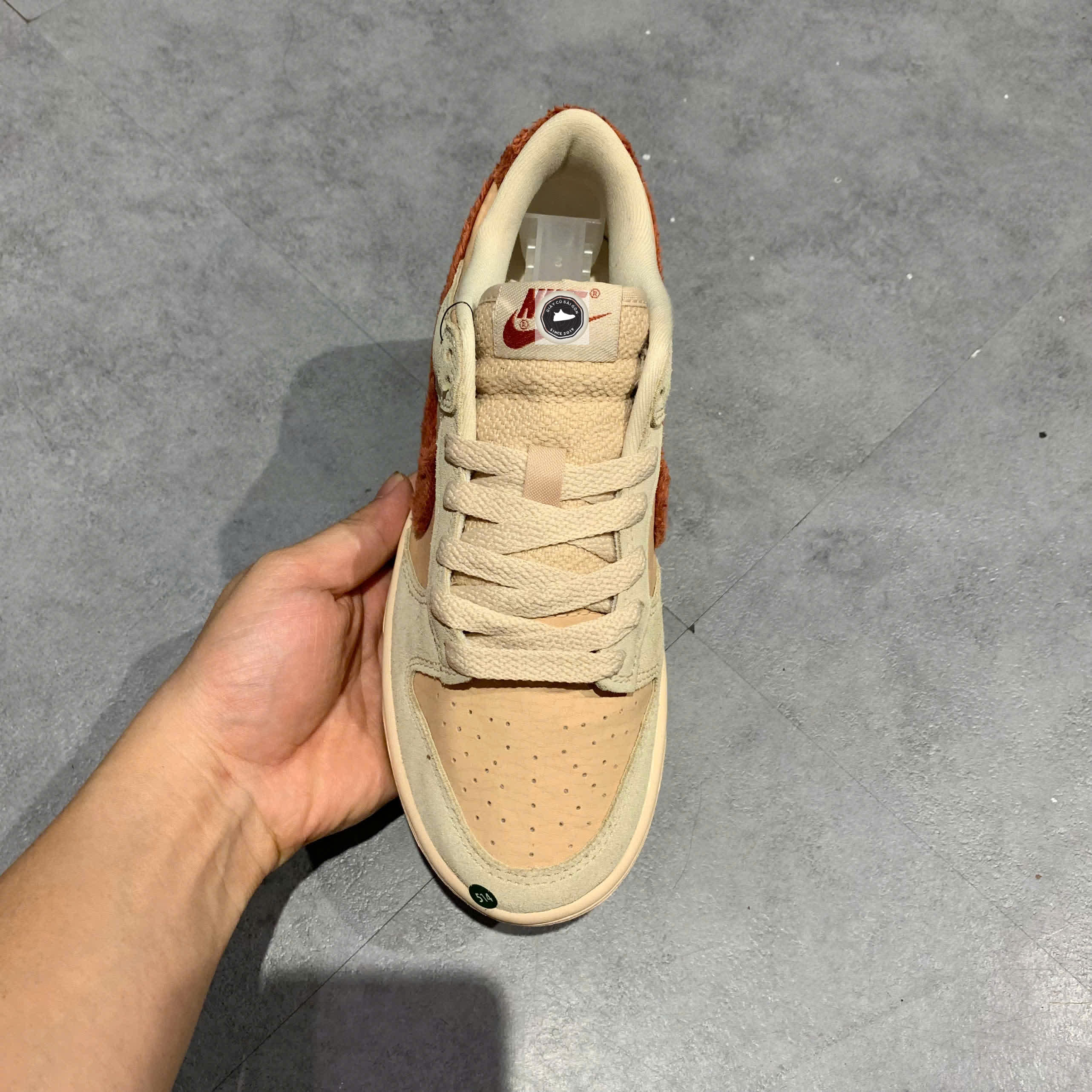 🔥 NIKE DUNK LOW “TERRY SWOOSH” – SIZE 36 – PVN23809 – CHÍNH HÃNG