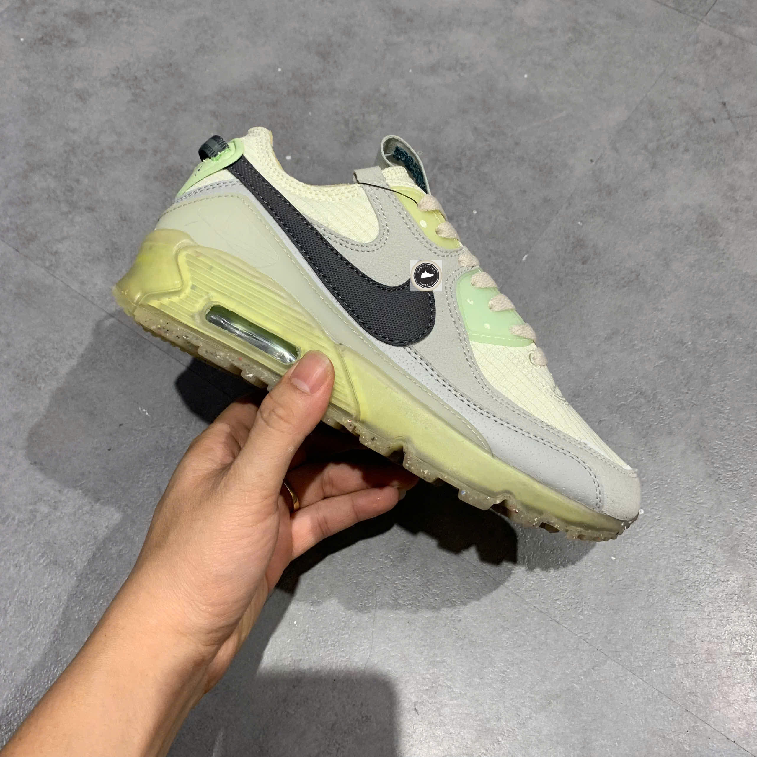 🔥 NIKE AIR MAX 90 TERRASCAPE ‘GREY HAZE TEAL’ – SIZE 37.5 – PVN23796 – CHÍNH HÃNG