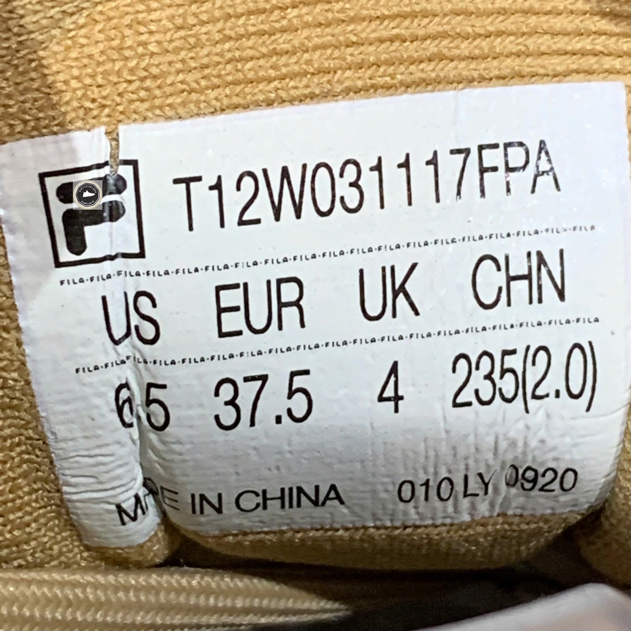 🔥 FILA Fusion Fluid Sneakers 'Beige' T12W031117FPA – SIZE 37.5 – PVN23869 – CHÍNH HÃNG