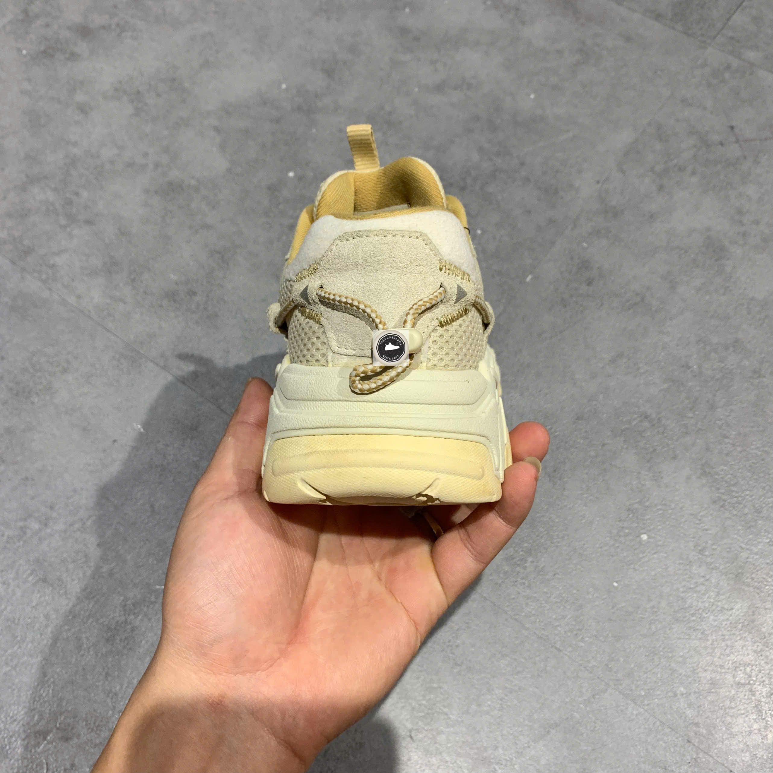 🔥 FILA Fusion Fluid Sneakers 'Beige' T12W031117FPA – SIZE 37.5 – PVN23869 – CHÍNH HÃNG