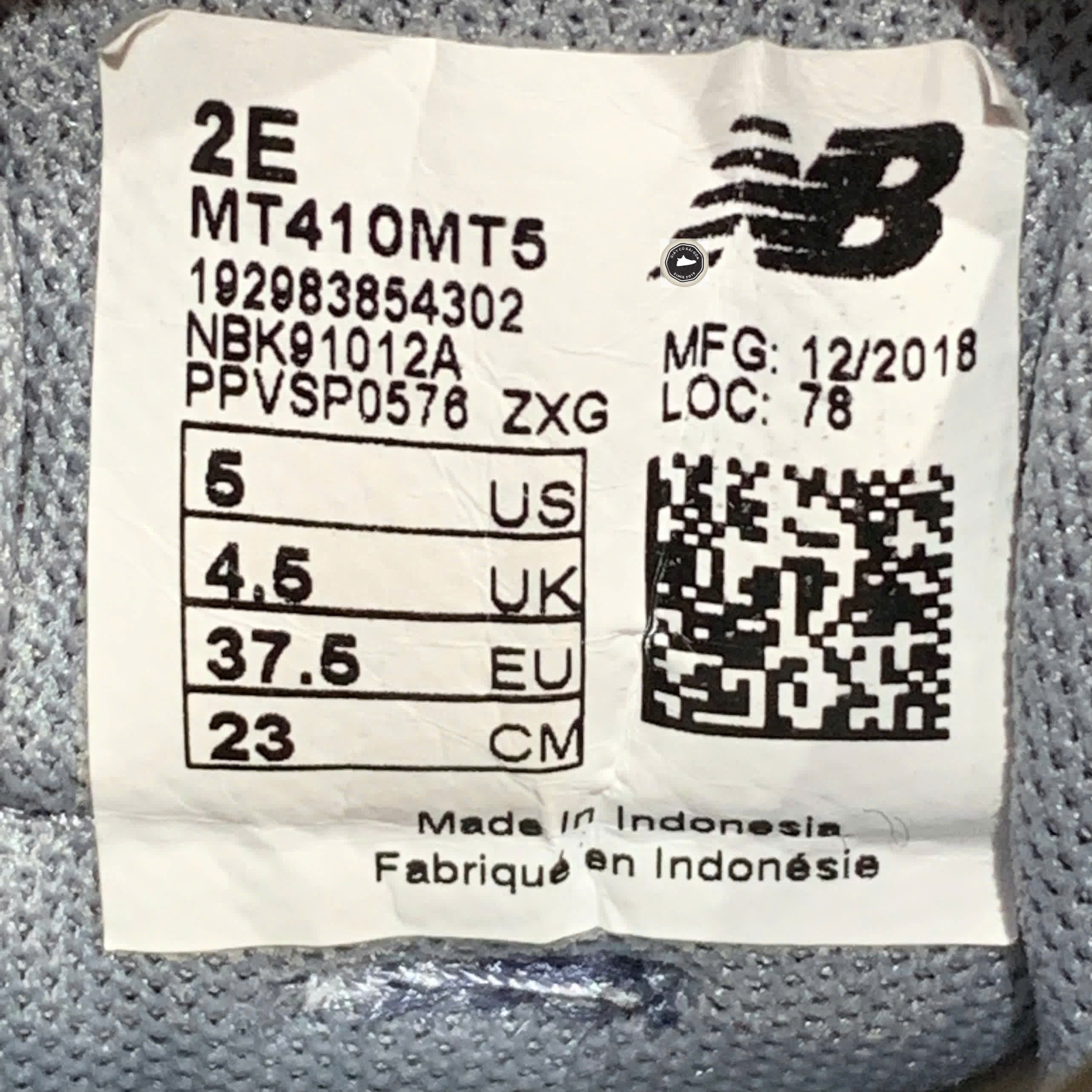 🔥 NEW BALANCE 410 WIDE ‘BLUE’ – SIZE 37.5 – PVN23348 – CHÍNH HÃNG