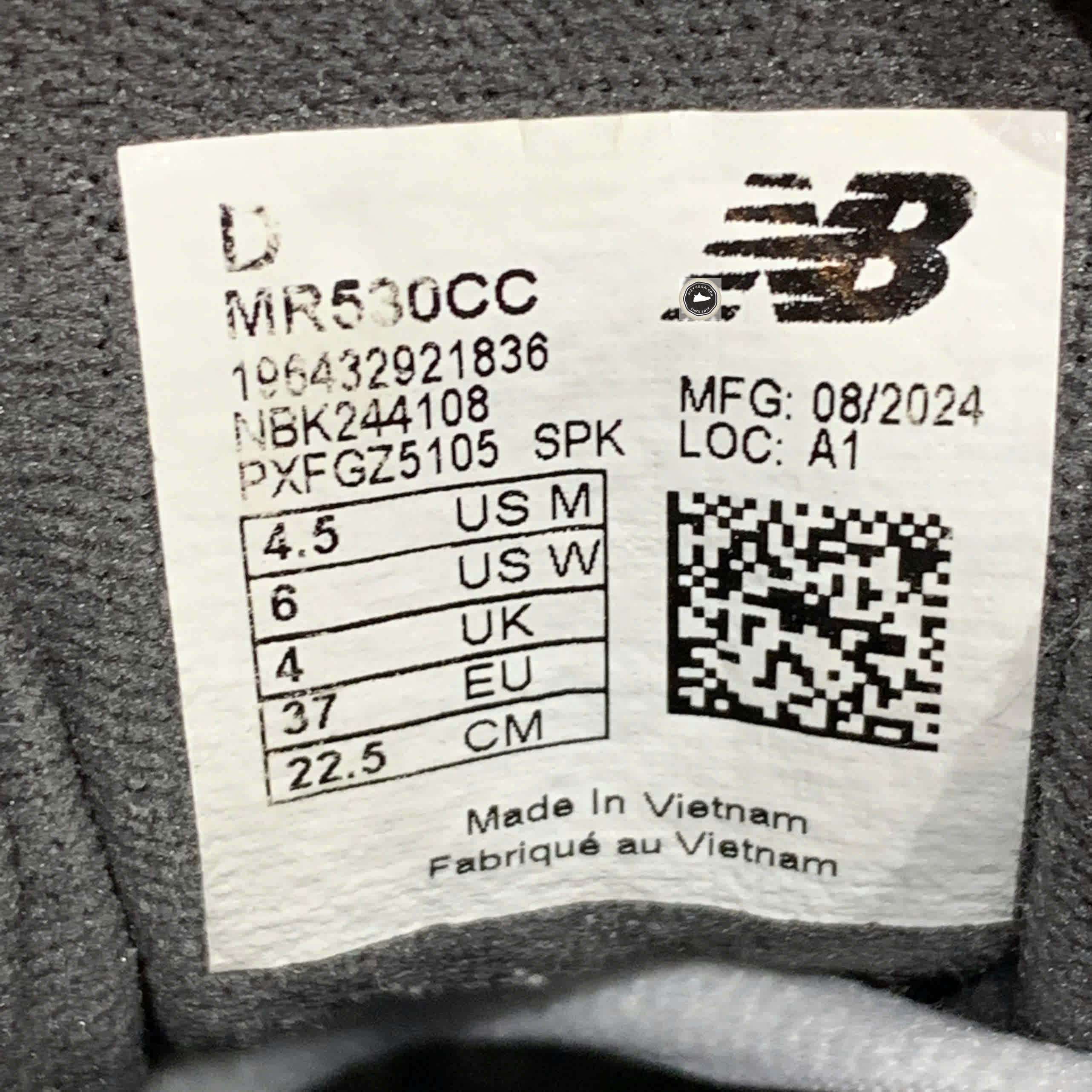 🔥 NEW BALANCE 530 CLASSIC – SIZE 37 – PVN23705 – CHÍNH HÃNG