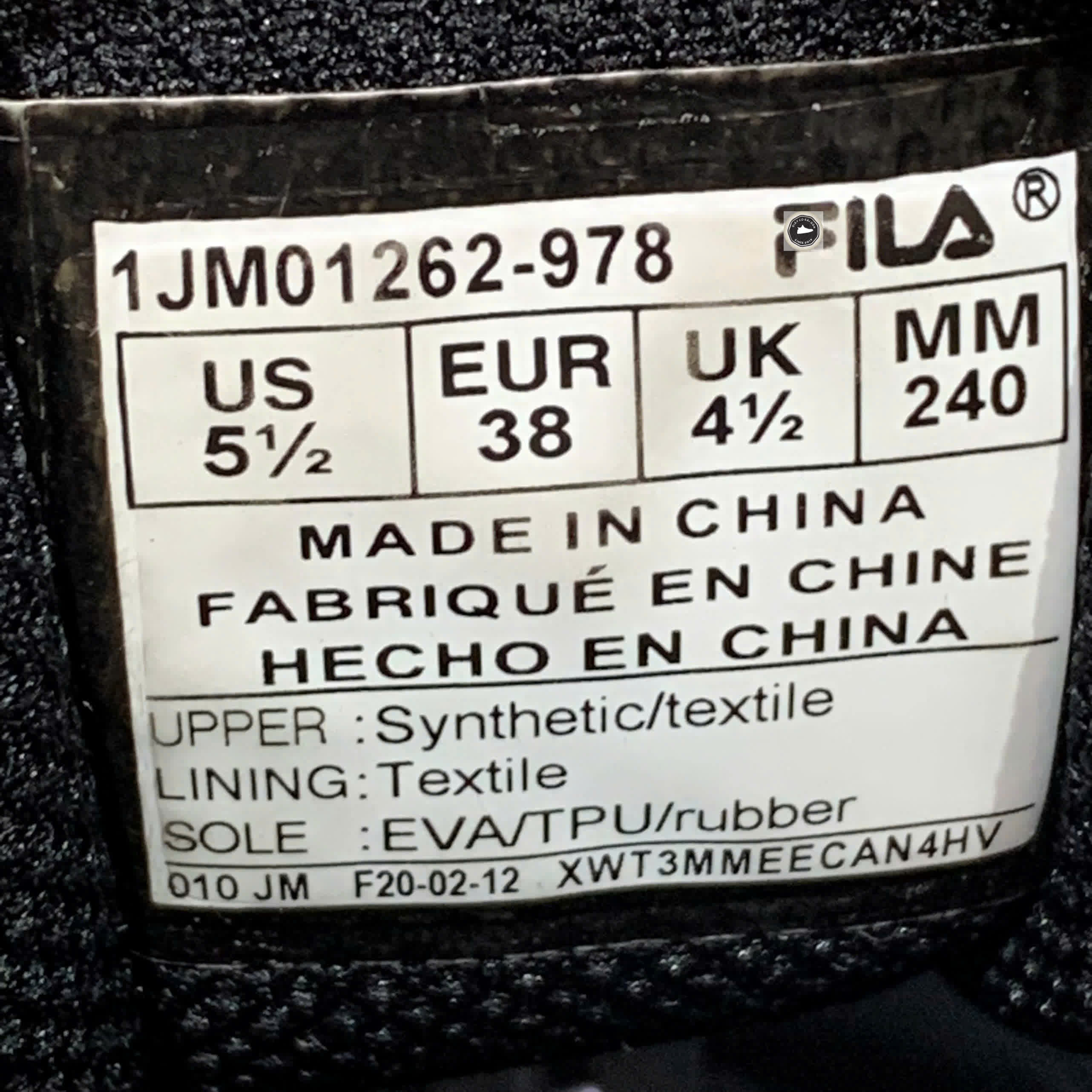 🔥 FILA RAYFLIDE CANVAS – SIZE 38.5 – PVN23877 – CHÍNH HÃNG