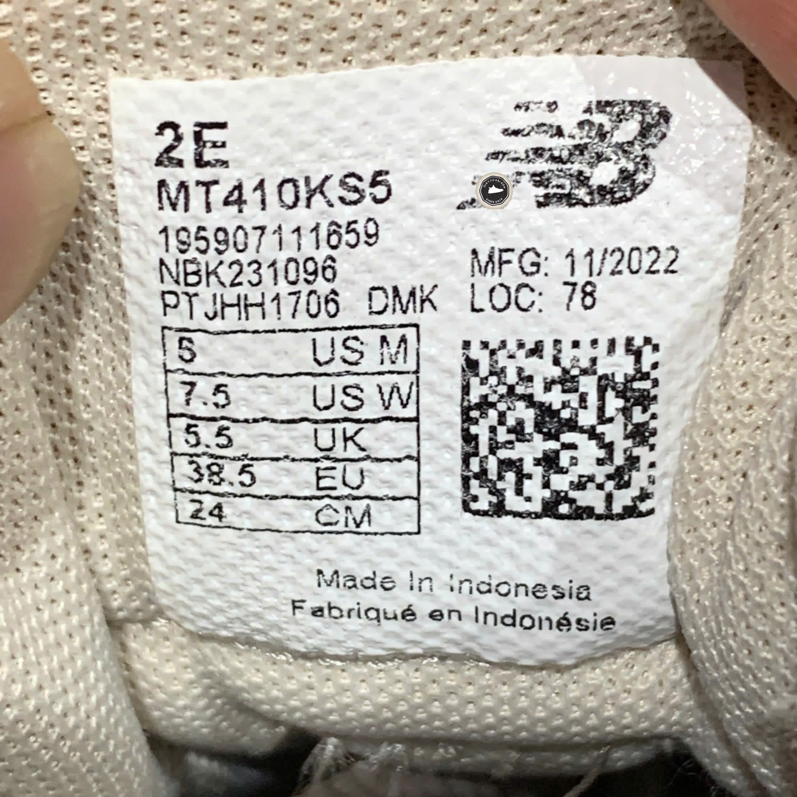 🔥 NEW BALANCE 410 V5 2E WIDE – SIZE 38.5 – PVN23886 – CHÍNH HÃNG