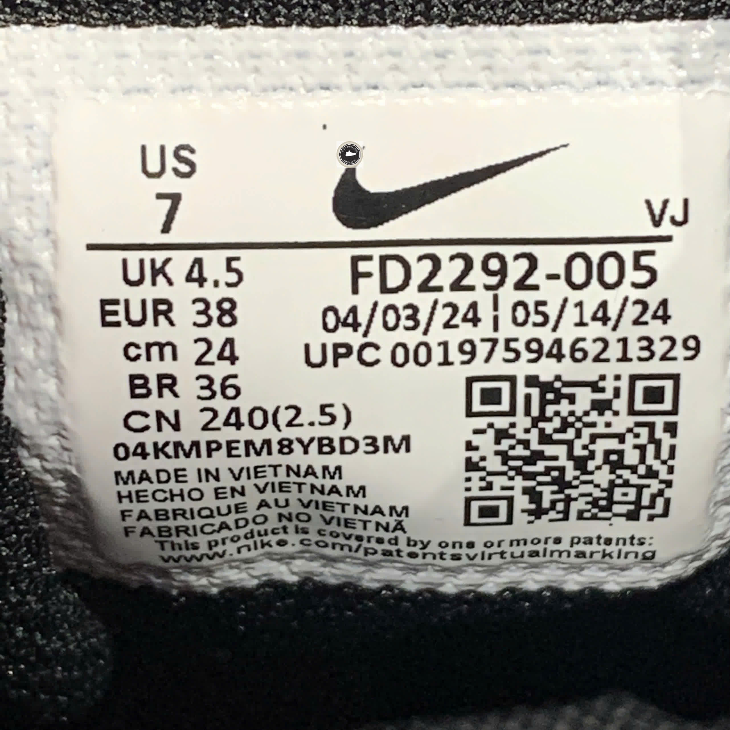 🔥 NIKE INTERACT RUN BLACK WOLF GRAY – FD2292-005 – SIZE 38 – PVN23853 – CHÍNH HÃNG