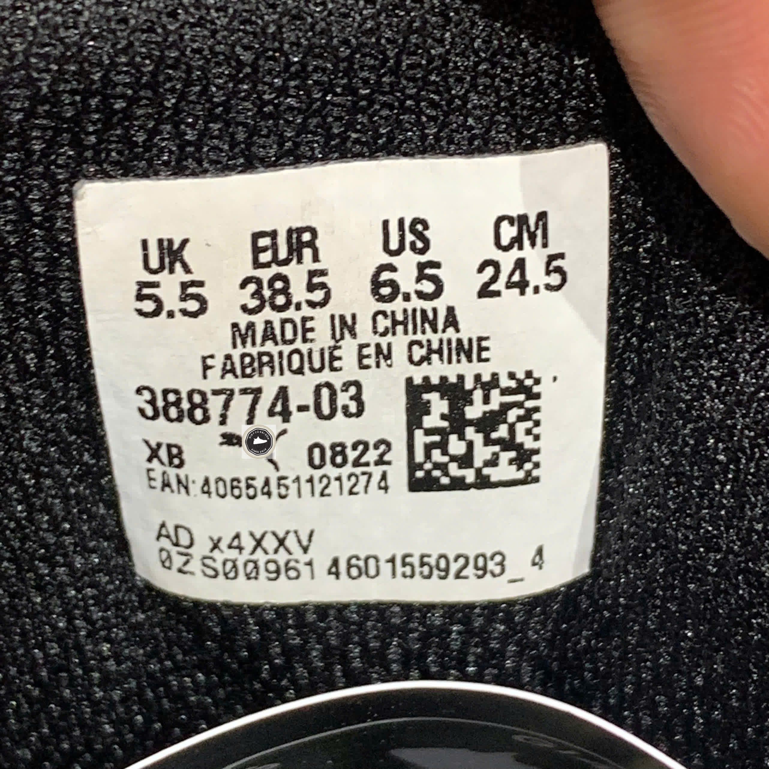 🔥 PUMA TEVERIS NITRO ‘BLACK/EBONY’ – 388774-03 – SIZE 38.5 – PVN23895 – CHÍNH HÃNG