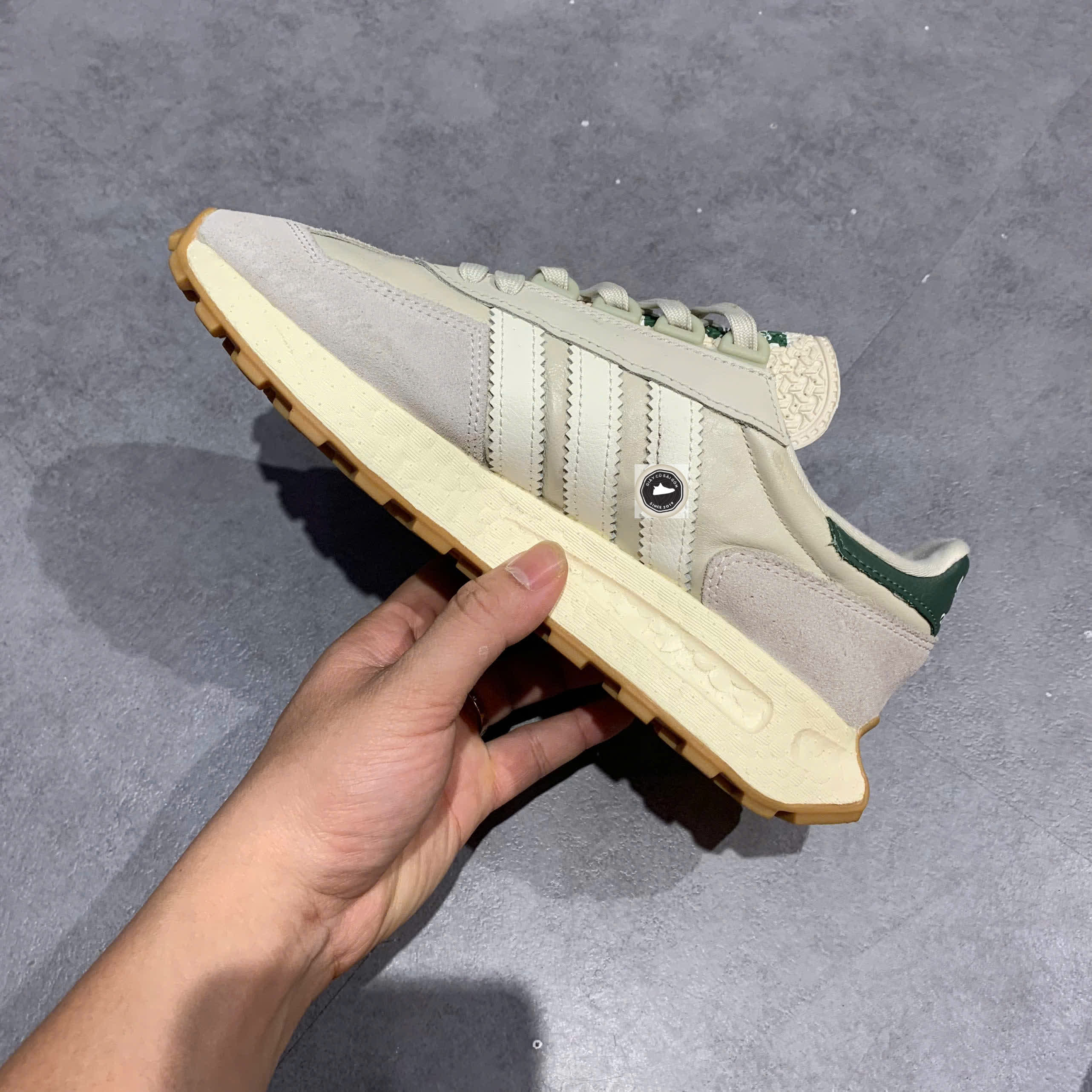 🔥 ADIDAS RETROPY E5 ‘ALUMINIUM GREEN OXIDE’ – GW6780 – SIZE 38 ⅔ – PVN23874 – CHÍNH HÃNG