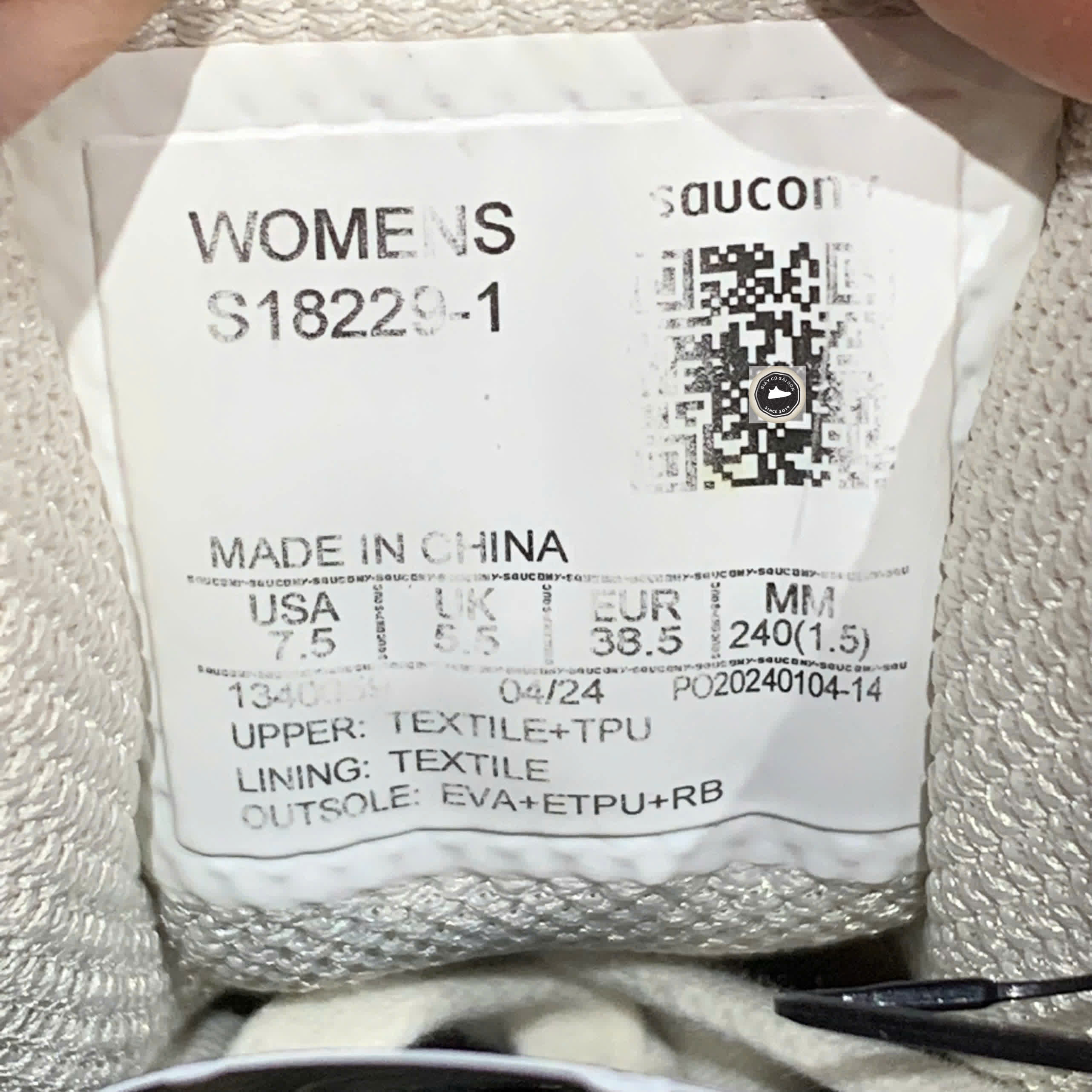 🔥 Saucony Phoenix Inferno 3 ‘Beige Green’ – SIZE 38.5 – PVN23865 – CHÍNH HÃNG