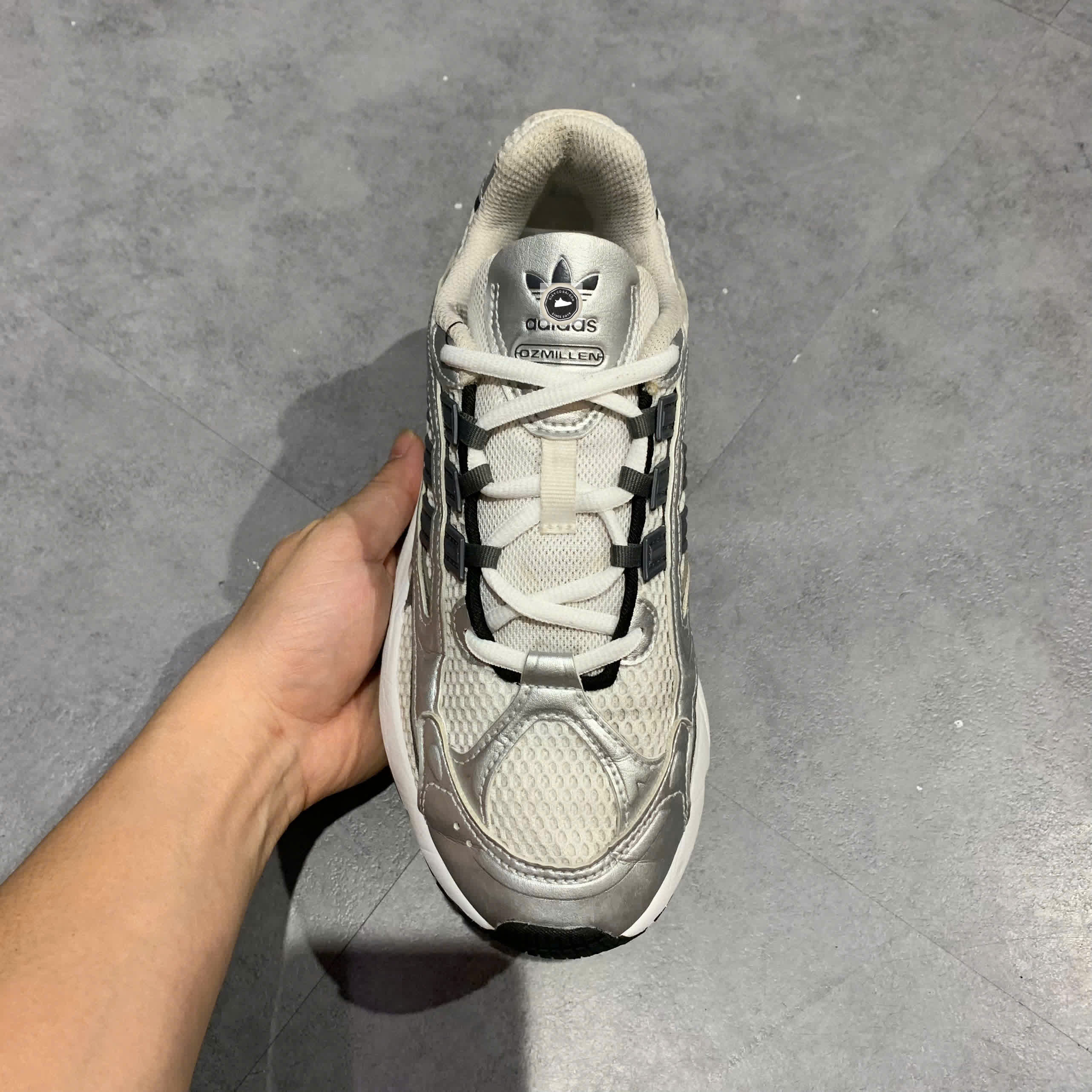 🔥 ADIDAS OZMILLEN SILVER BLACK – IH0370 – SIZE 38 ⅔ – PVN23303 – CHÍNH HÃNG