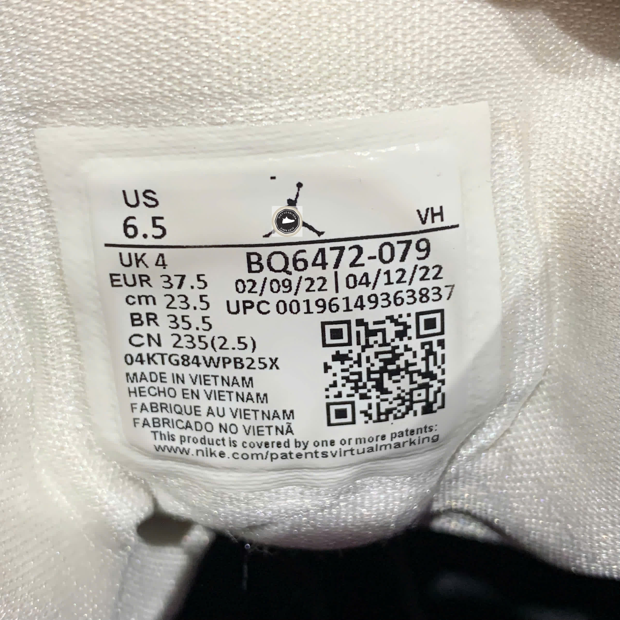 🔥 Jordan 1 Mid Alternate Bred Toe – SIZE 37.5 – PVN23912 – CHÍNH HÃNG