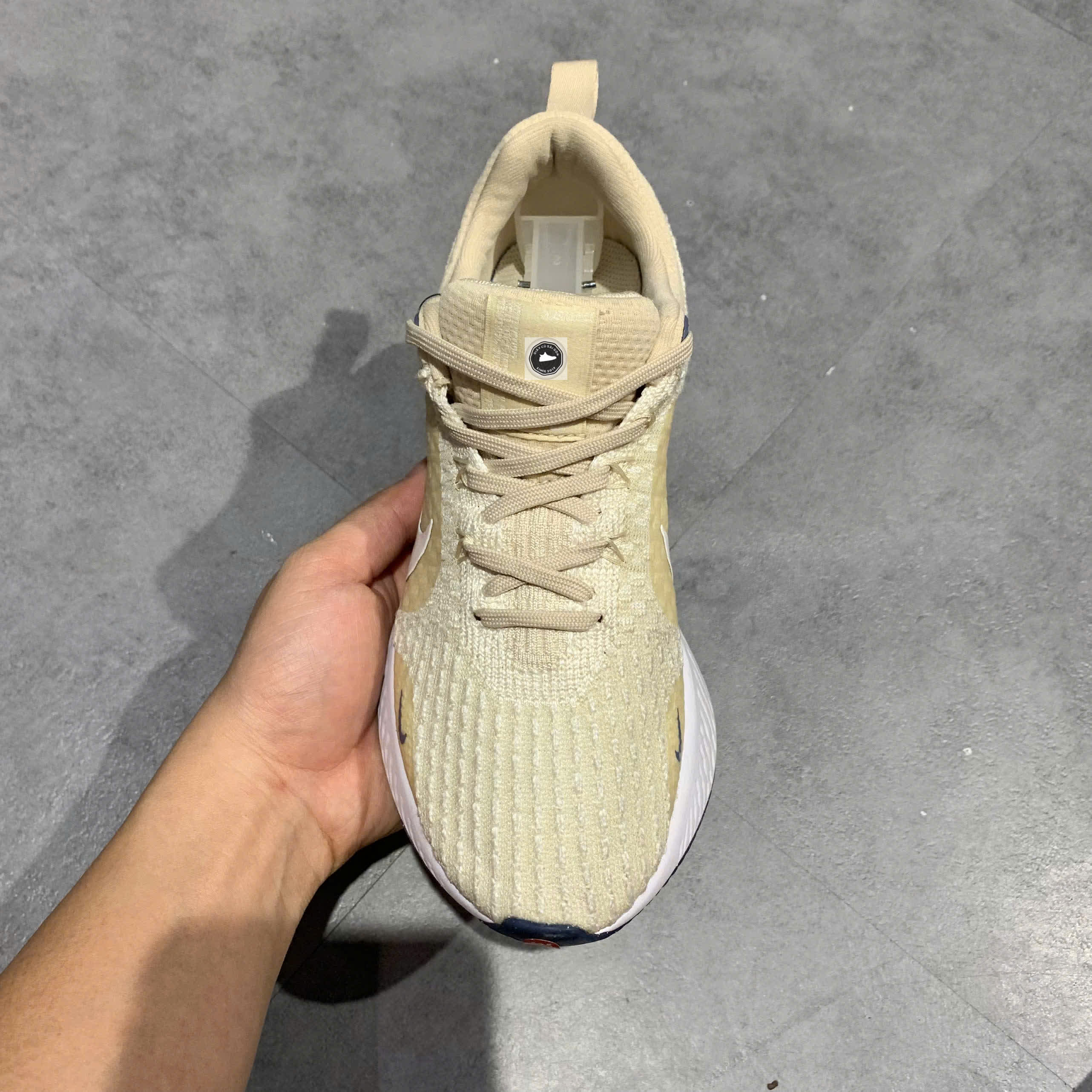 🔥 NIKE REACT INFINITY RUN FLYKNIT 3 ‘OATMEAL’ – DZ3016-101 – SIZE 37.5 – PVN23783 – CHÍNH HÃNG