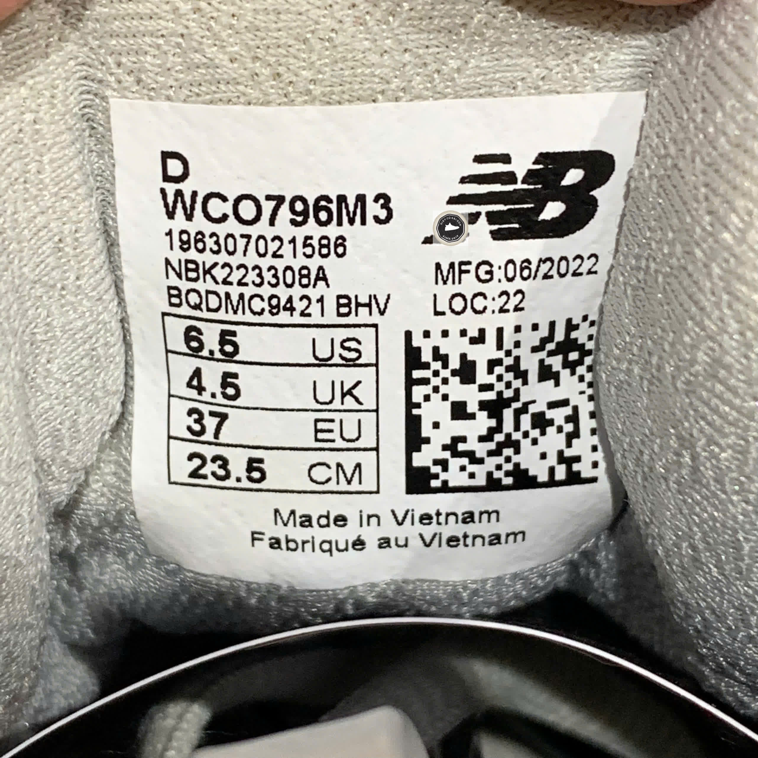 🔥 NEW BALANCE 796 V3 GREY ORANGE – WCO796M3 – SIZE 37 – PVN23978 – CHÍNH HÃNG