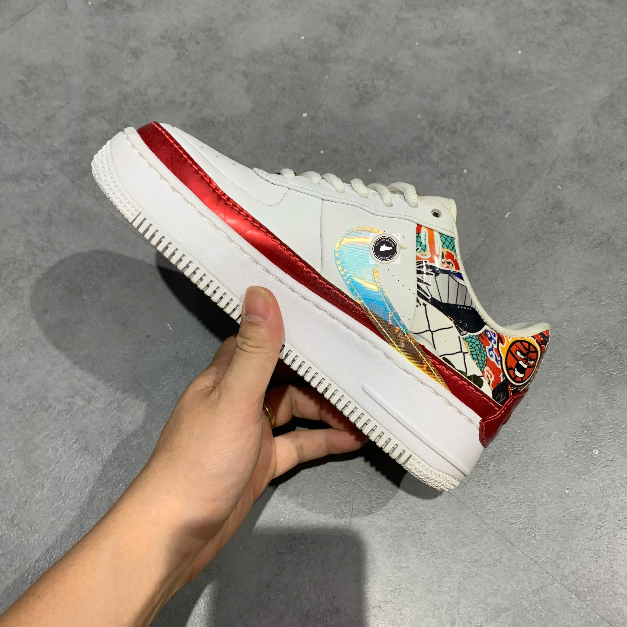 🔥 NIKE AIR FORCE 1 JESTER XX FIBA CHINA EXCLUSIVE – CK5738-191 – SIZE 37.5 – PVN23980 – CHÍNH HÃNG