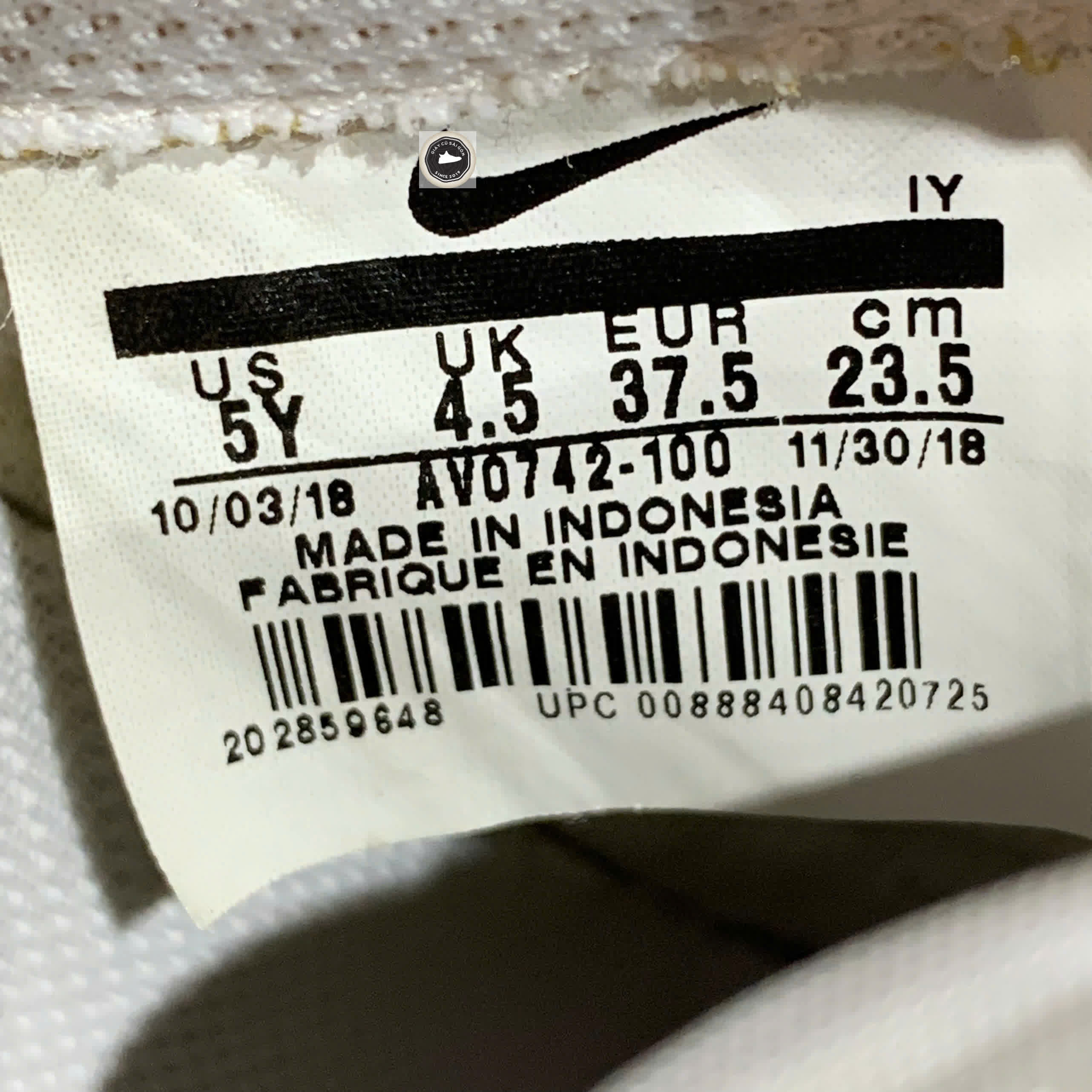 🔥 Giày Nike Air Force 1 Low 'Have a Nike Day' AV0742‑100 – SIZE 37.5 – PVN24004 – CHÍNH HÃNG