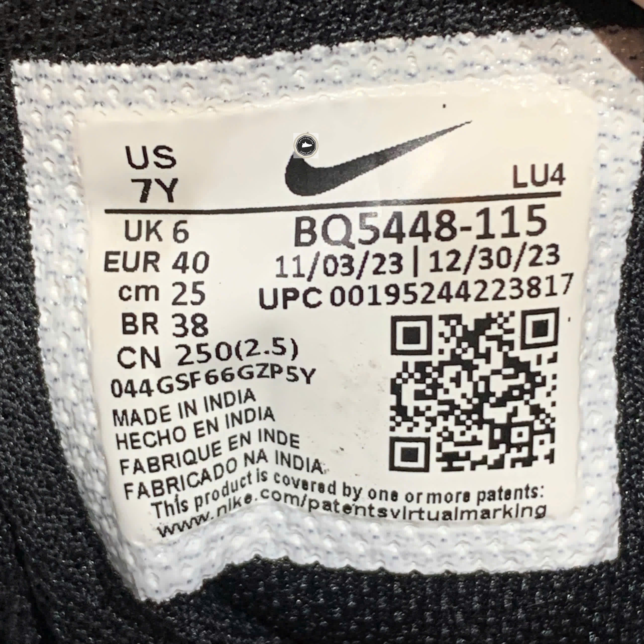 🔥 NIKE COURT BOROUGH LOW 2 “WHITE BLACK ORANGE” BQ5448-115 – SIZE 40 – PVN24705 – CHÍNH HÃNG