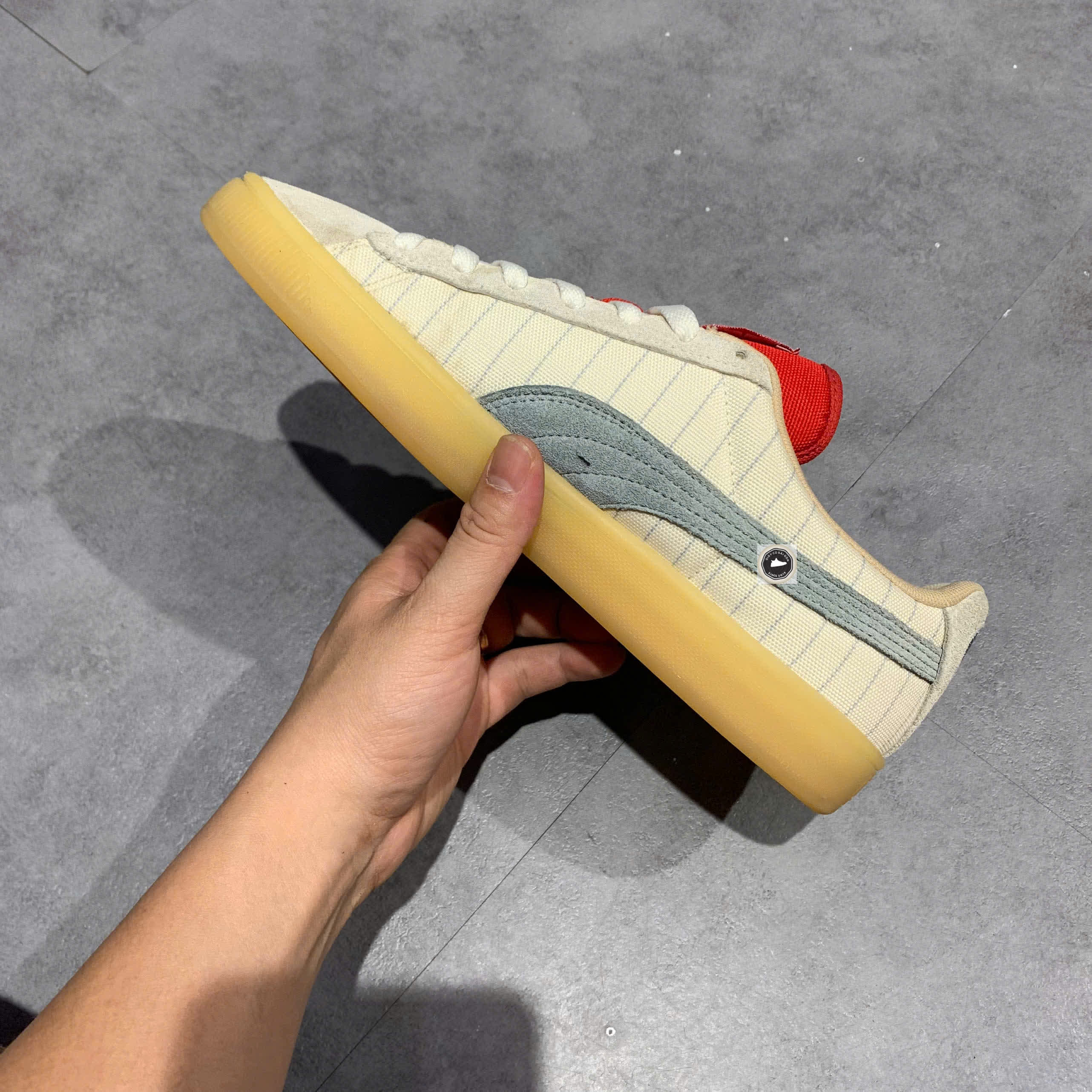🔥 PUMA SUEDE COCA-COLA ‘IVORY GLOW SLATE’ – SIZE 40 – PVN24770 – CHÍNH HÃNG