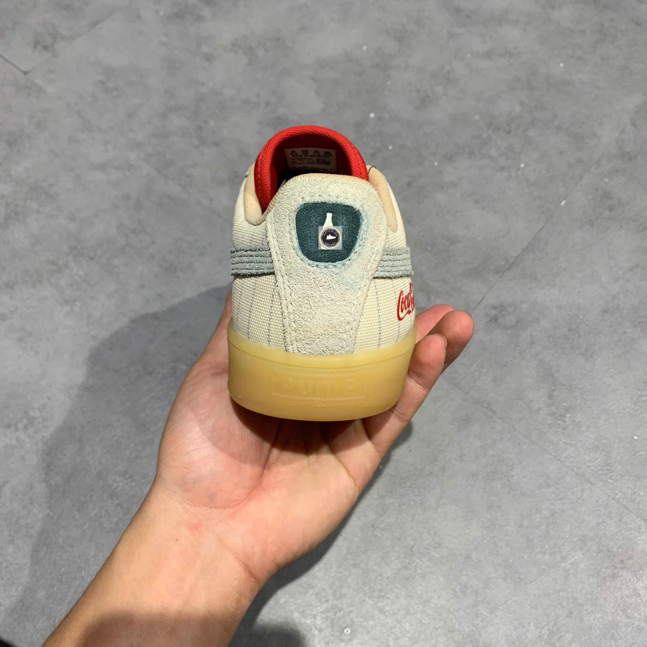 🔥 PUMA SUEDE COCA-COLA ‘IVORY GLOW SLATE’ – SIZE 40 – PVN24770 – CHÍNH HÃNG