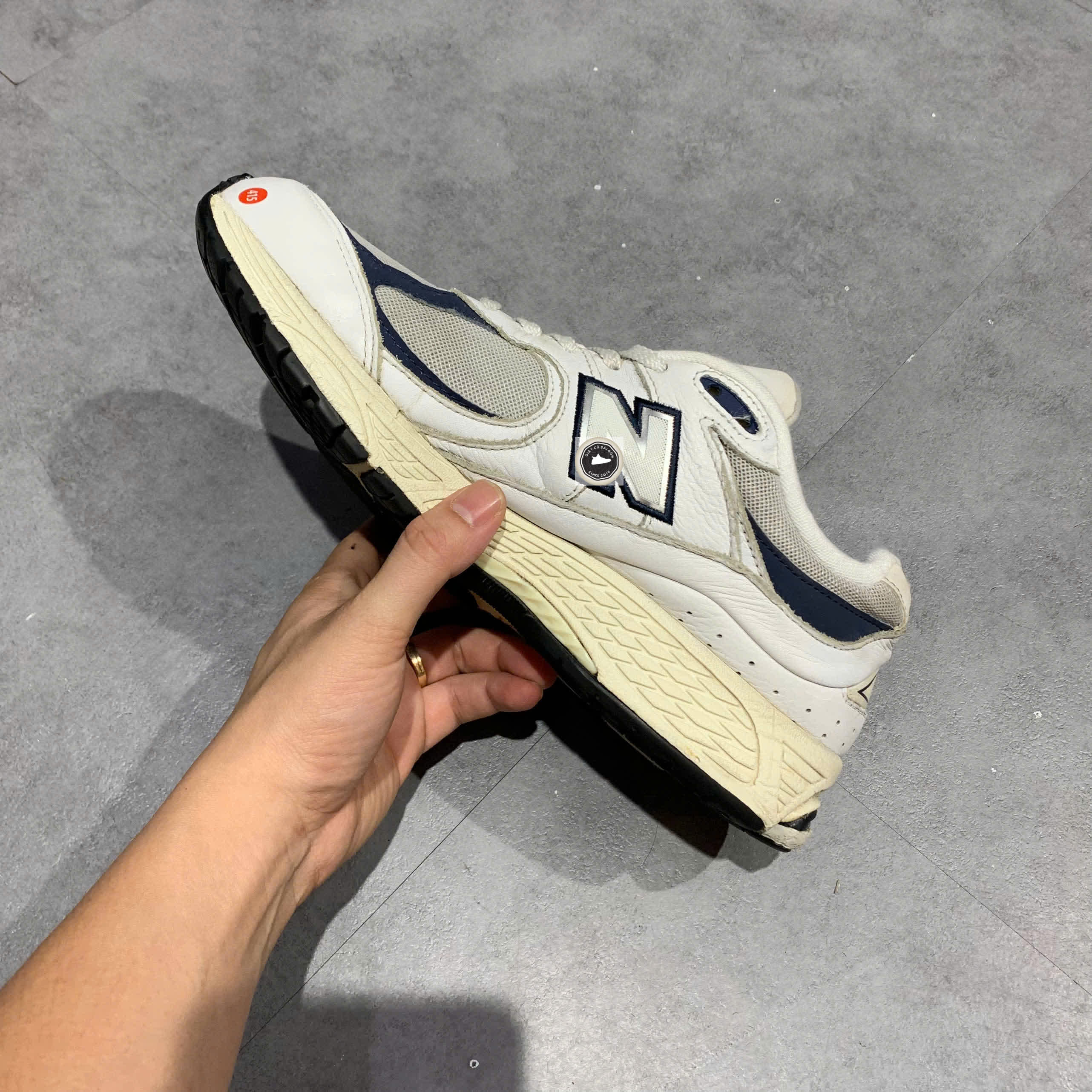 🔥 NEW BALANCE 2002R WHITE NATURAL INDIGO – SIZE 43 – PVN24982 – CHÍNH HÃNG