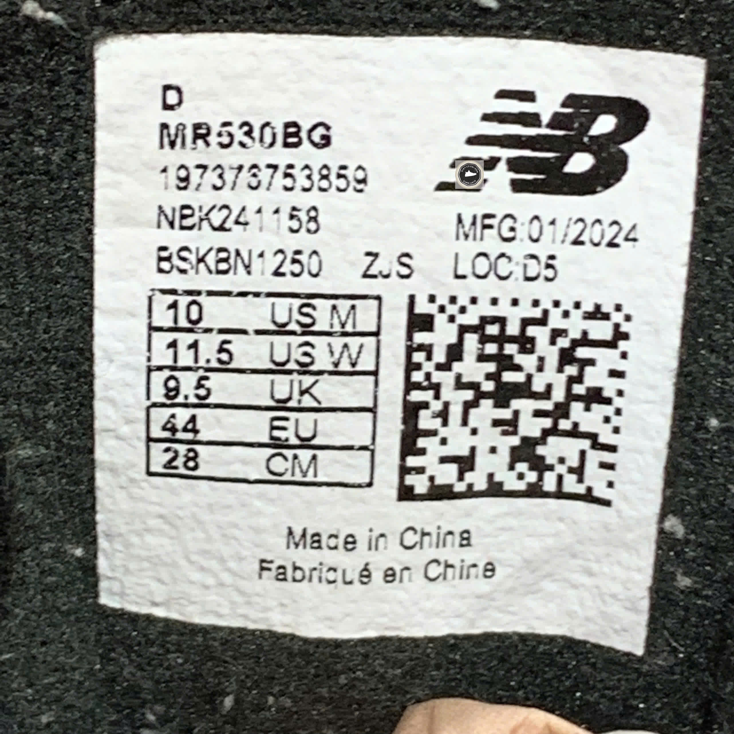 🔥 NEW BALANCE MR530BG – SIZE 44.5 – PVN24998 – CHÍNH HÃNG