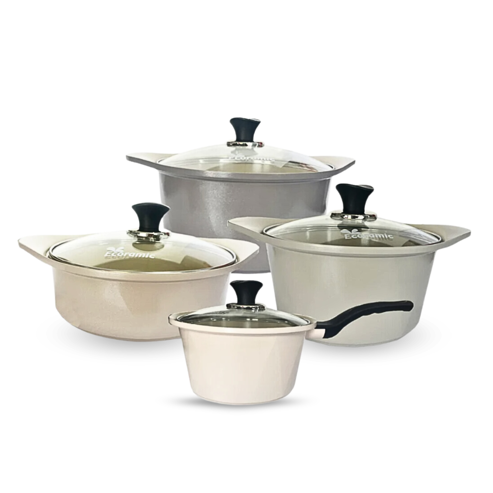 Bộ 4 Nồi Chống Dính MPSIH4 Đáy Từ Ecoramic