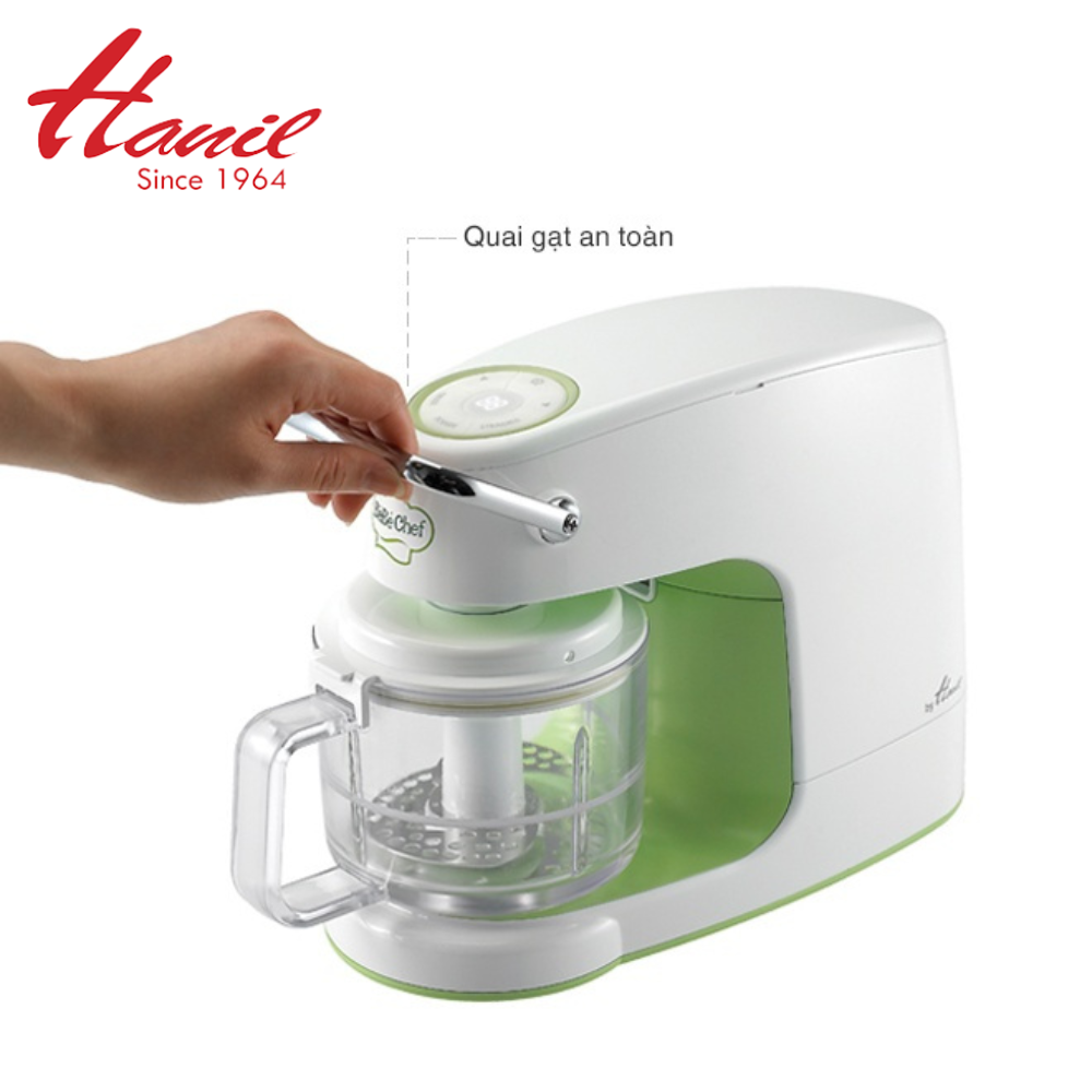Máy xay và nấu thức ăn dặm cho trẻ cực tiện dụng và cao cấp Hanil HBF-300 Made in Korea, Bảo hành 1 năm