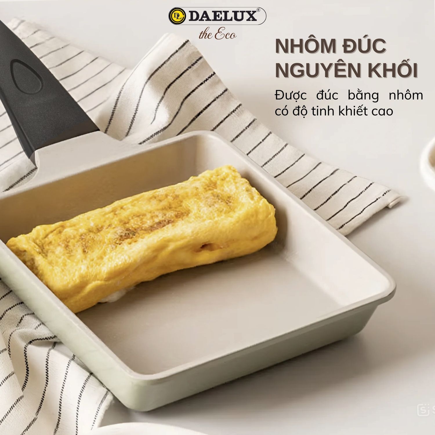 [MUA 1 TẶNG 1] Chảo Cạn Ceramic Đáy Từ The Eco 18cm Chống Dính Bền Đẹp - FREESHIP toàn quốc