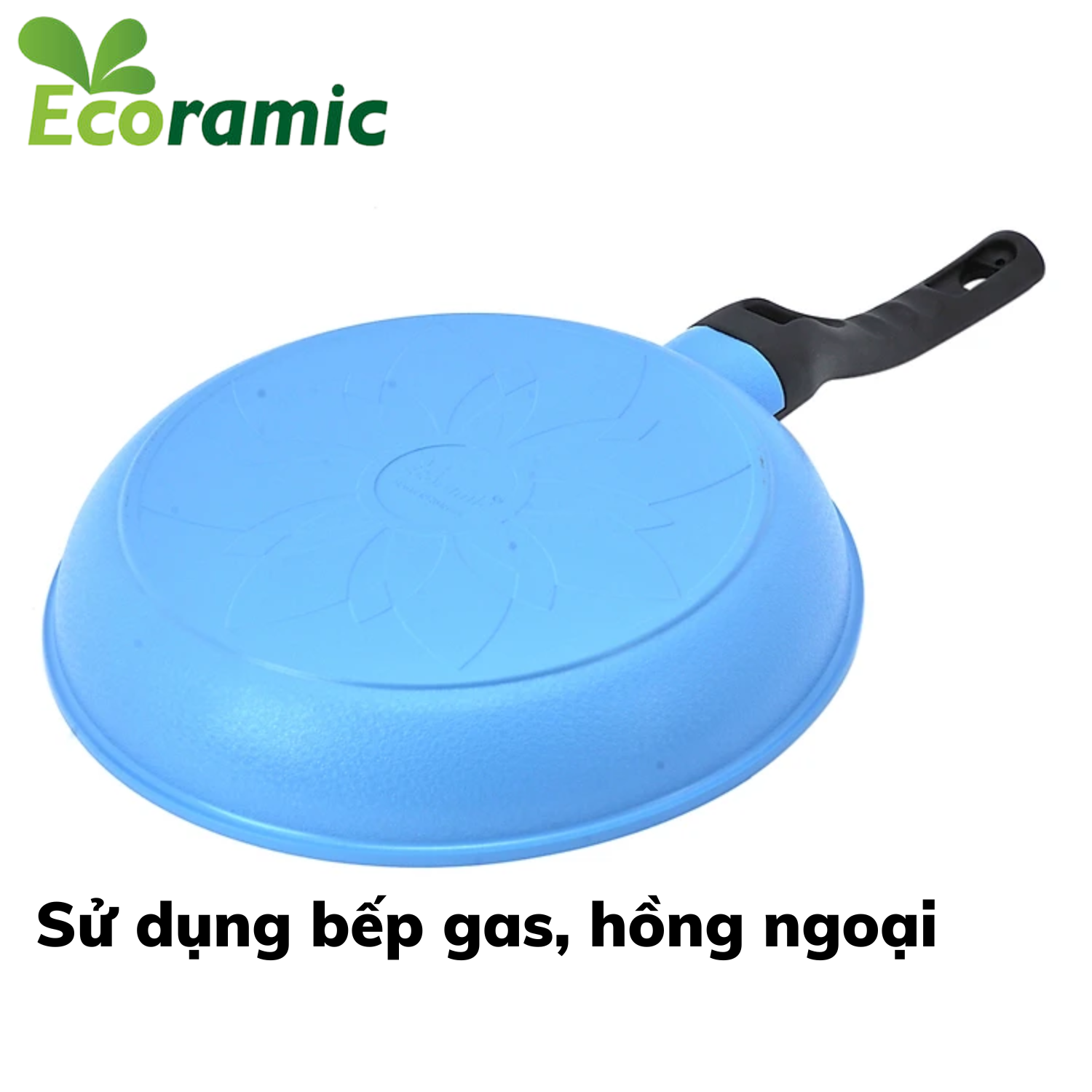 [COMBO 3] 2 Chảo Nướng Vân Đá 5 Lớp Siêu Bền 28cm Made In Korea ECORAMIC ECPN-ST28GR  | FREESHIP
