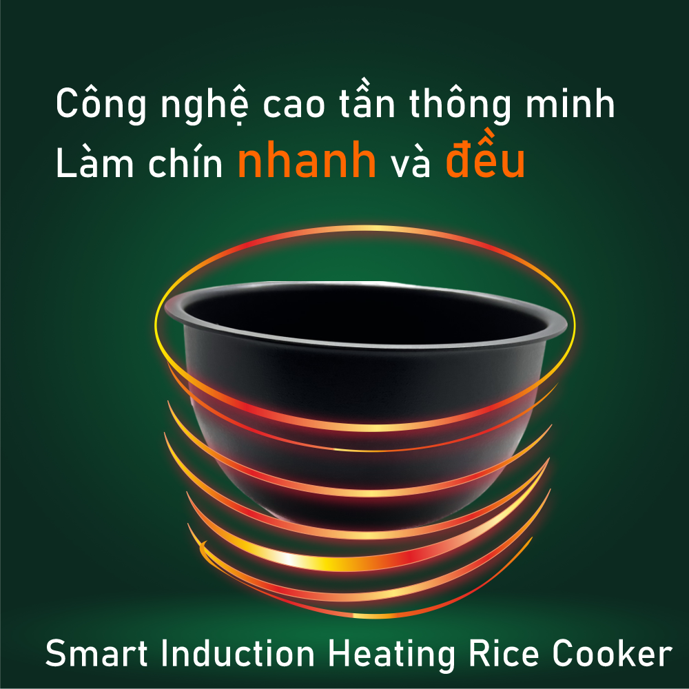 [Urbox] Nồi cơm điện cảm ứng cao tần đa chức năng 1.8L Daewoo lòng nồi cực dày, công suất 1200w với 16 chế độ nấu, bảo hành 12 tháng