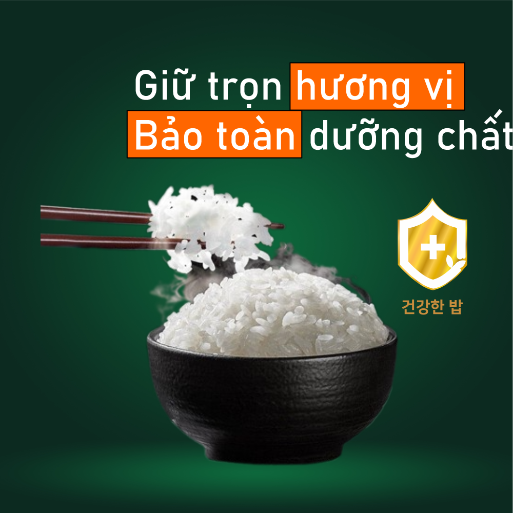 [Urbox] Nồi cơm điện cảm ứng cao tần đa chức năng 1.8L Daewoo lòng nồi cực dày, công suất 1200w với 16 chế độ nấu, bảo hành 12 tháng