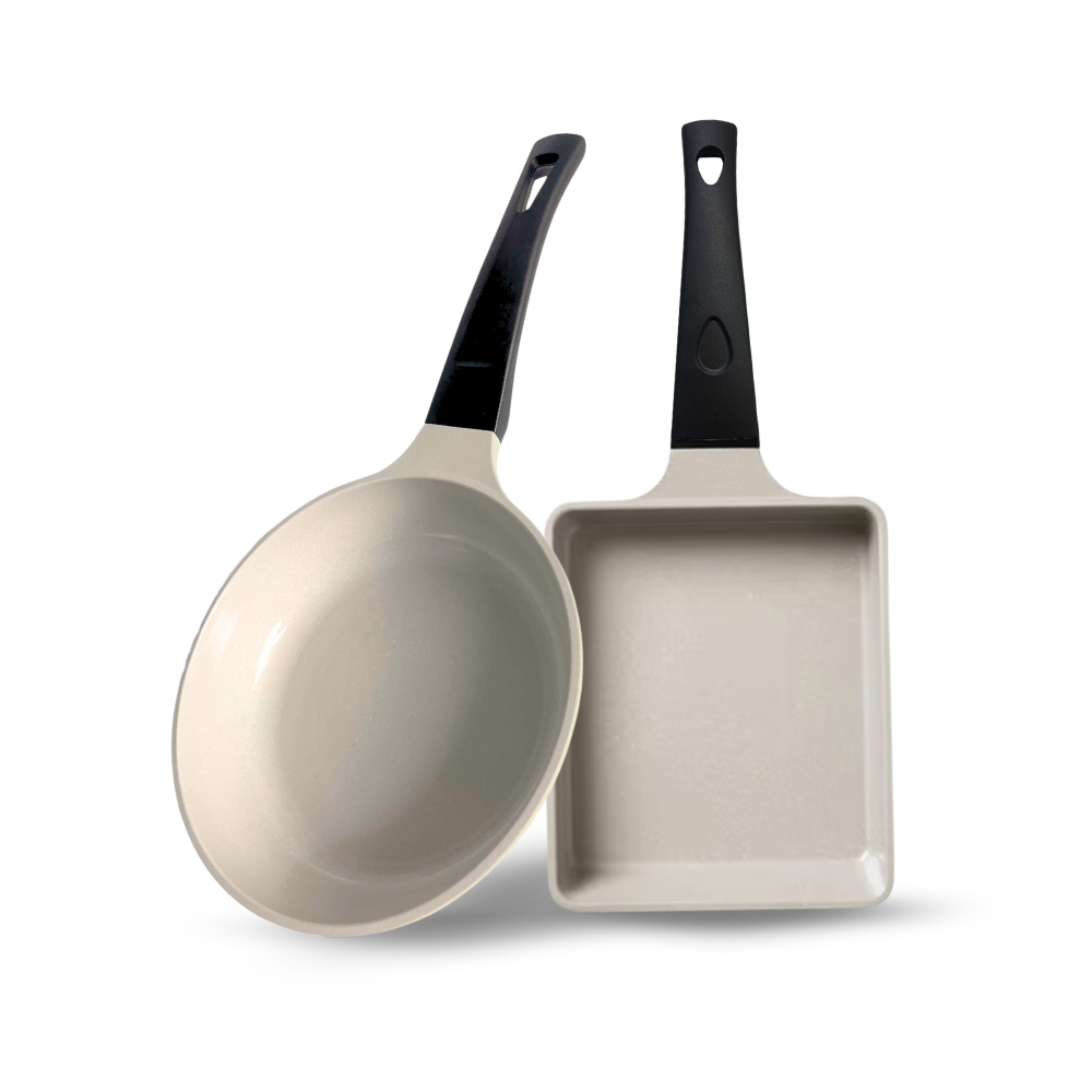 Chảo chống dính đáy từ The Eco phủ ceramic – Đủ loại vuông, sâu, cạn | Dùng được mọi loại bếp
