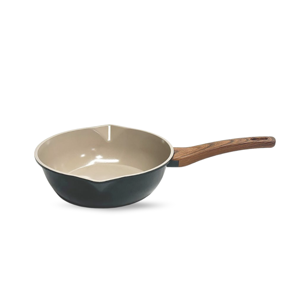 Chảo sâu Hàn Quốc DLPCR-24IH công nghệ đáy từ cao cấp, nhôm đúc nguyên khối, chống dính Ceramic